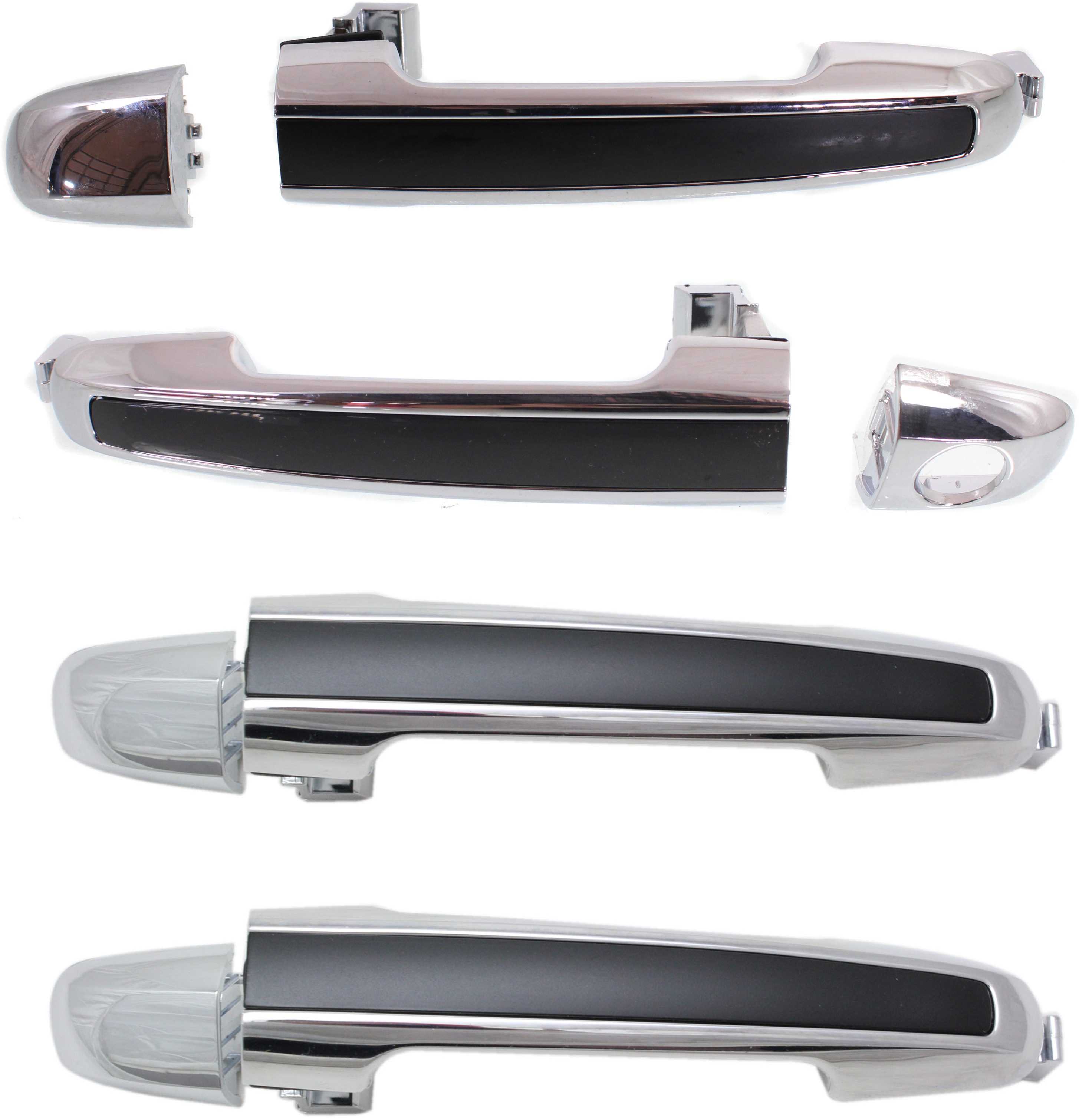 AM SONATA 06-10 FRONT AND REAR DOOR HANDLE RH Set of 4 Outside Chrome Lever SKU SET RHY462113C 4 Partslink FDH010220 FDH010217 FDH010221 HY1310127 OEM 826513K020-826523K010-826523K0
