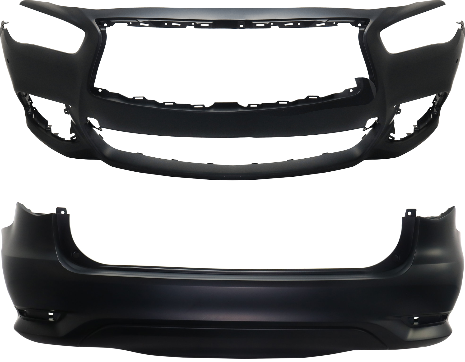 AM Bumper Cover SKU SET RI01030013PQ A Partslink IN1000274C IN1100163C OEM 620229NC1H 850229NC0H