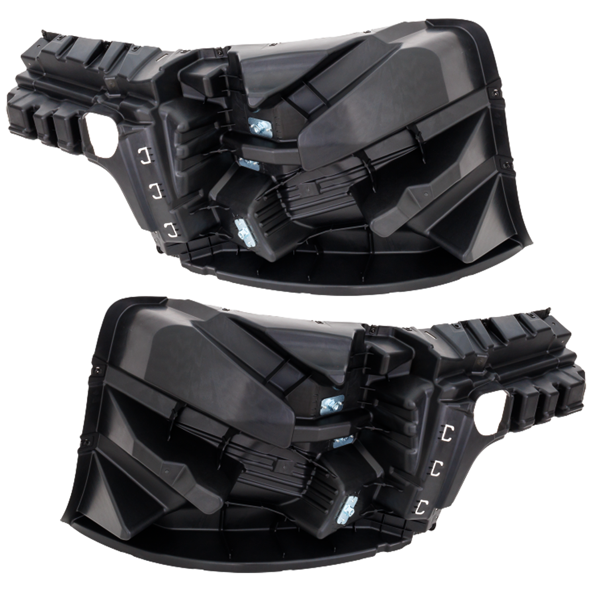 AM INTERNATIONAL LT625-17-22 FRONT BUMPER END RH AND LH Black SKU SET RI01110005 HD OEM 4058384C2-4058258C1-4058383C2