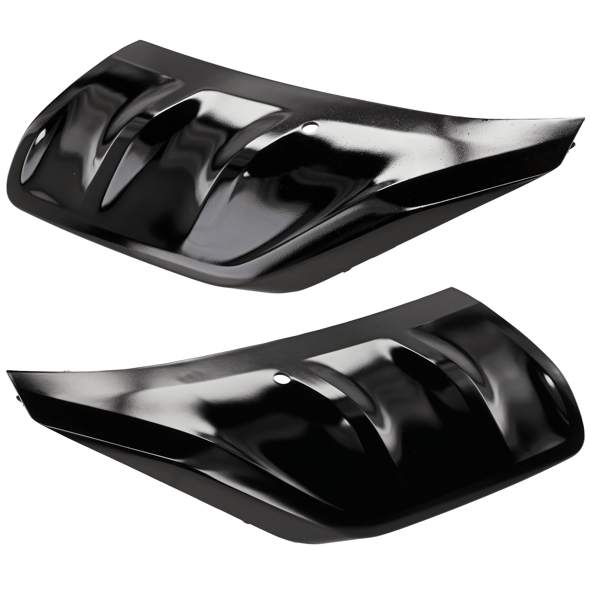 AM QX60-22-24 FRONT BUMPER MOLDING RH AND LH Painted Black Pure Model SKU SET RI01590013 Partslink IN1046102 IN1047102 OEM 620746SA4A 620756SA0A