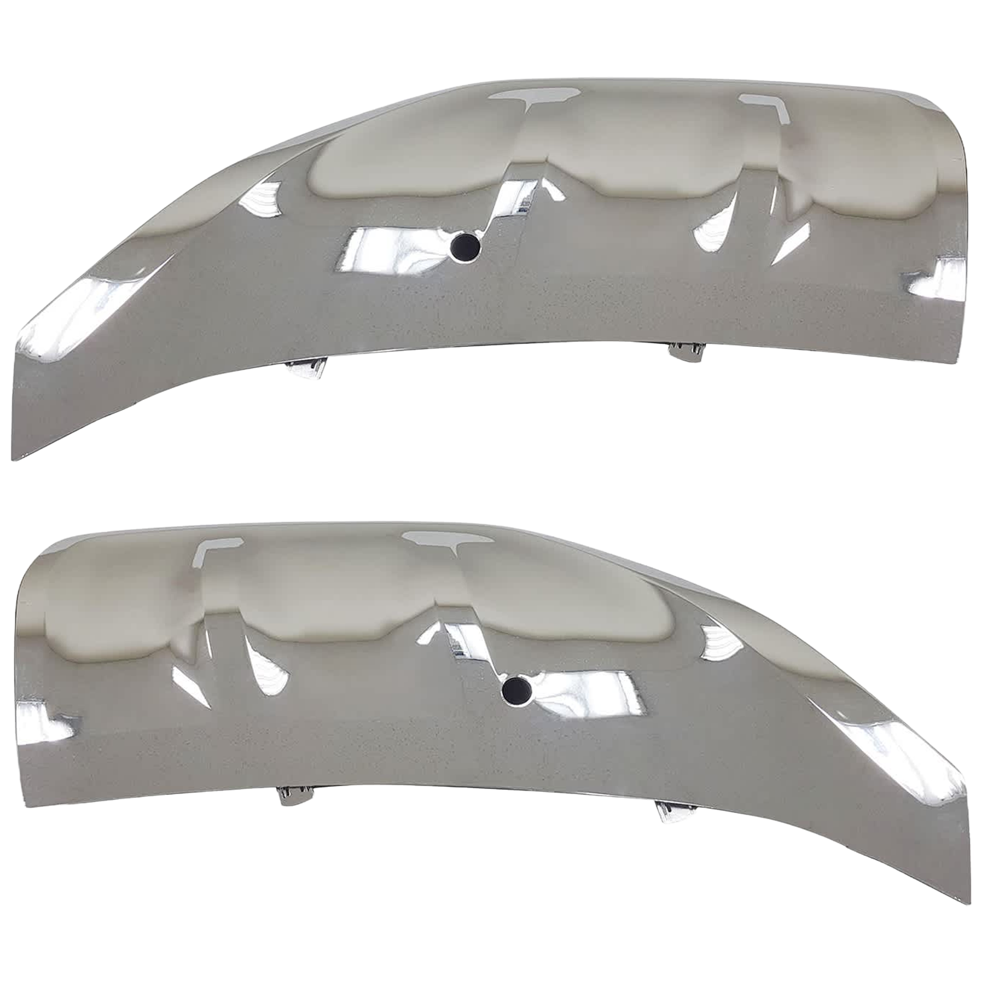 AM QX60-22-22 FRONT BUMPER MOLDING RH AND LH Chrome ABS Autograph Sensory Models SKU SET RI01590015 Partslink IN1046103 IN1047103 OEM 620746SA2A 620756SA2A