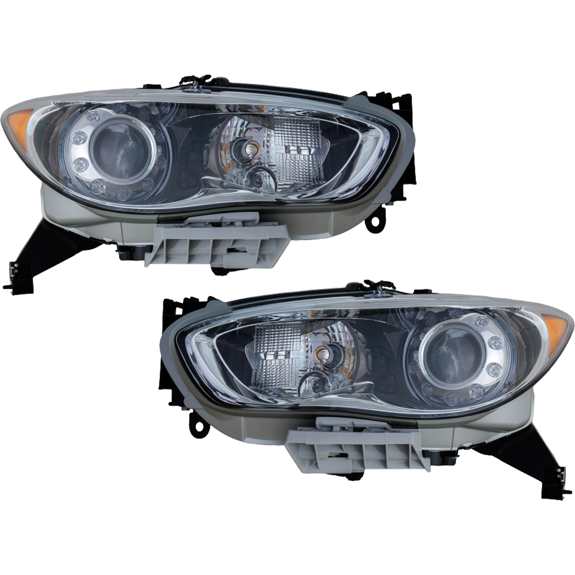 AM JX35-13-13 QX60-14-15 HEAD LAMP RH AND LH Lens and Housing HID Xenon Without HID Kit CAPA SKU SET RI10010001Q OEM 260103JA0A PFM 260603JA0A PFM