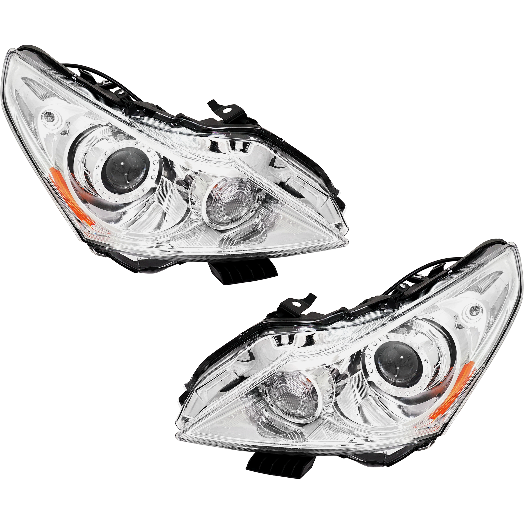AM G25-11-12 G37-10-12 Q40-15-15 HEAD LAMP RH AND LH Lens and Housing HID Xenon Base Journey Model Sedan w o HID Kit SKU SET RI10010005 OEM 260101NM0C PFM 260601NM0C PFM
