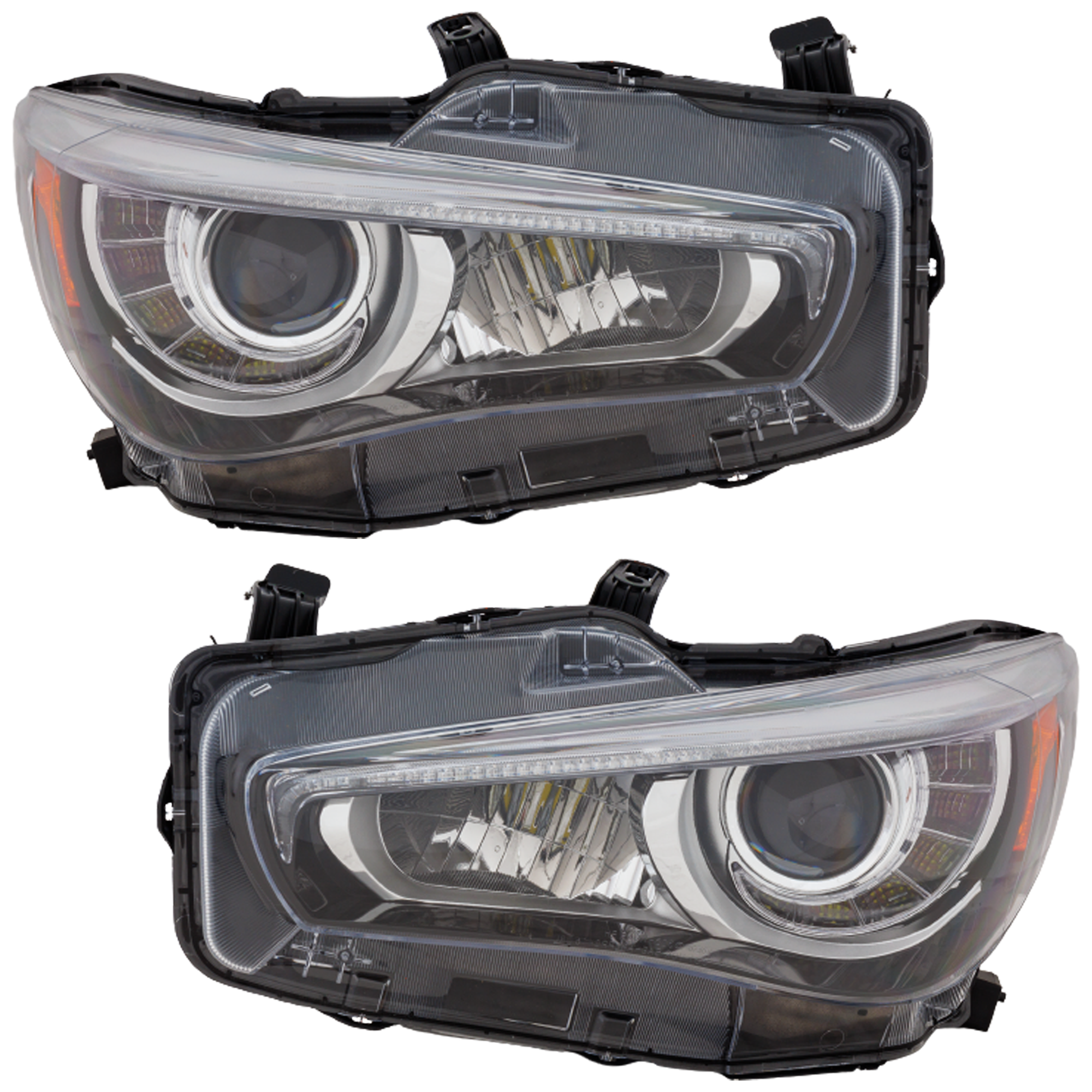 AM Q50-18-23 HEAD LAMP RH AND LH Assembly LED w o Adaptive Headlights SKU SET RI10010007 Partslink IN2502179 IN2503179 OEM 260106HH7A 260606HH7A