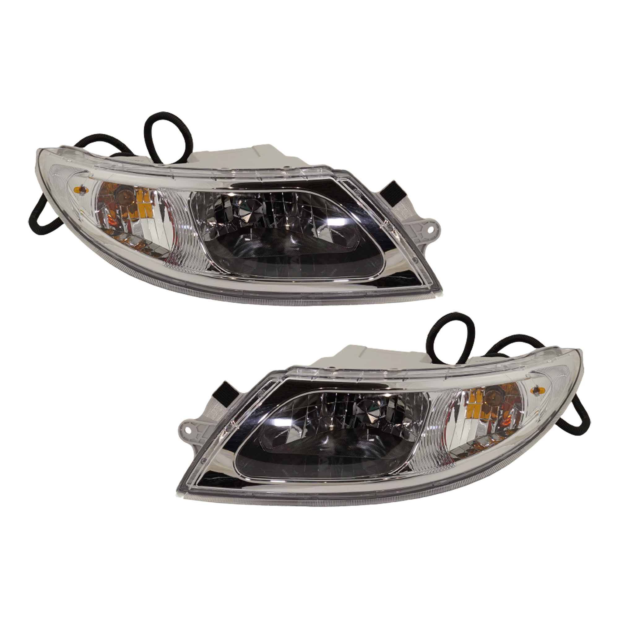 AM INTERNATIONAL 4000 SERIES 02-16 HEAD LAMP RH AND LH Halogen Assembly SKU SET RI10010021 HD Partslink IH2503104 IH2502104 OEM 3765680C91-3765679C91