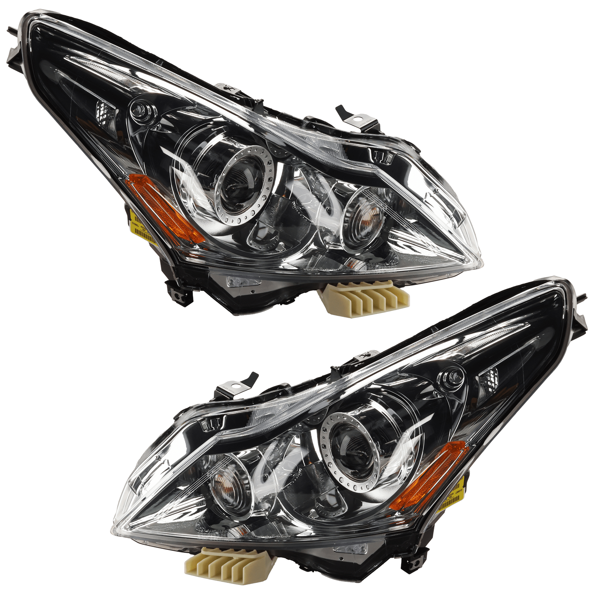 AM G25-11-12 G37-10-13 Q40-15-15 HEAD LAMP RH AND LH Assembly HID Xenon w HID Kit Base Journey Model Sedan CAPA SKU SET RI10010061AQ Partslink IN2502140C IN2503140C OEM 260101NM0C 260601NM0C