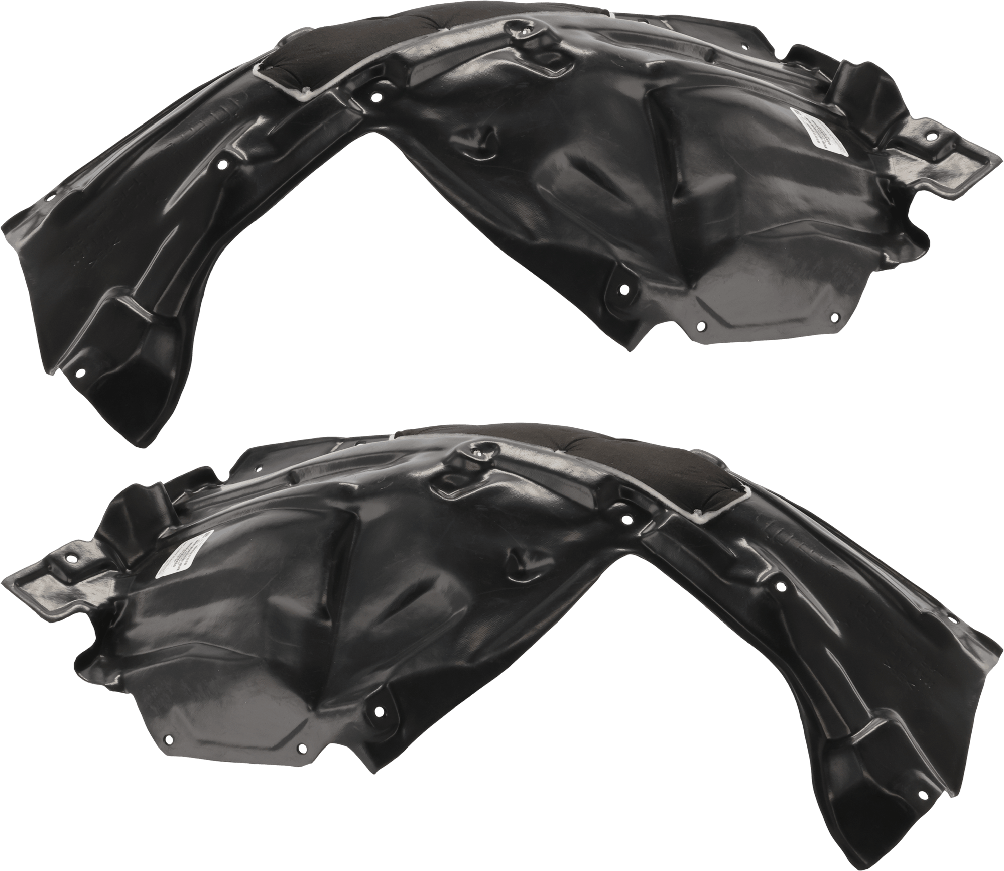 AM M35H M37 M56-11-13 Q70 Q70L 14-19 FRONT FENDER LINER RH AND LH Rear Section Plastic Vacuum Form SKU SET RI22210005 Partslink IN1248124 IN1249124 OEM 638421MA1A 638431MA1A