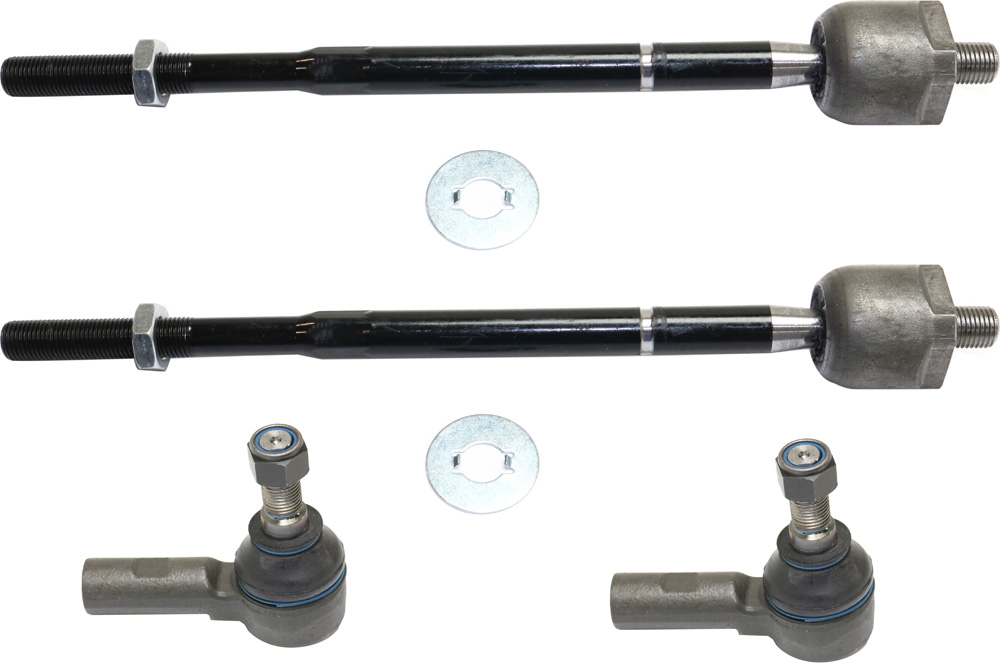 AM RODEO 98-04 FRONT TIE ROD END RH AND LH Inner and Outer SKU SET RI28210001-4 Partslink HO4522100 OEM 8971704350-8971603950