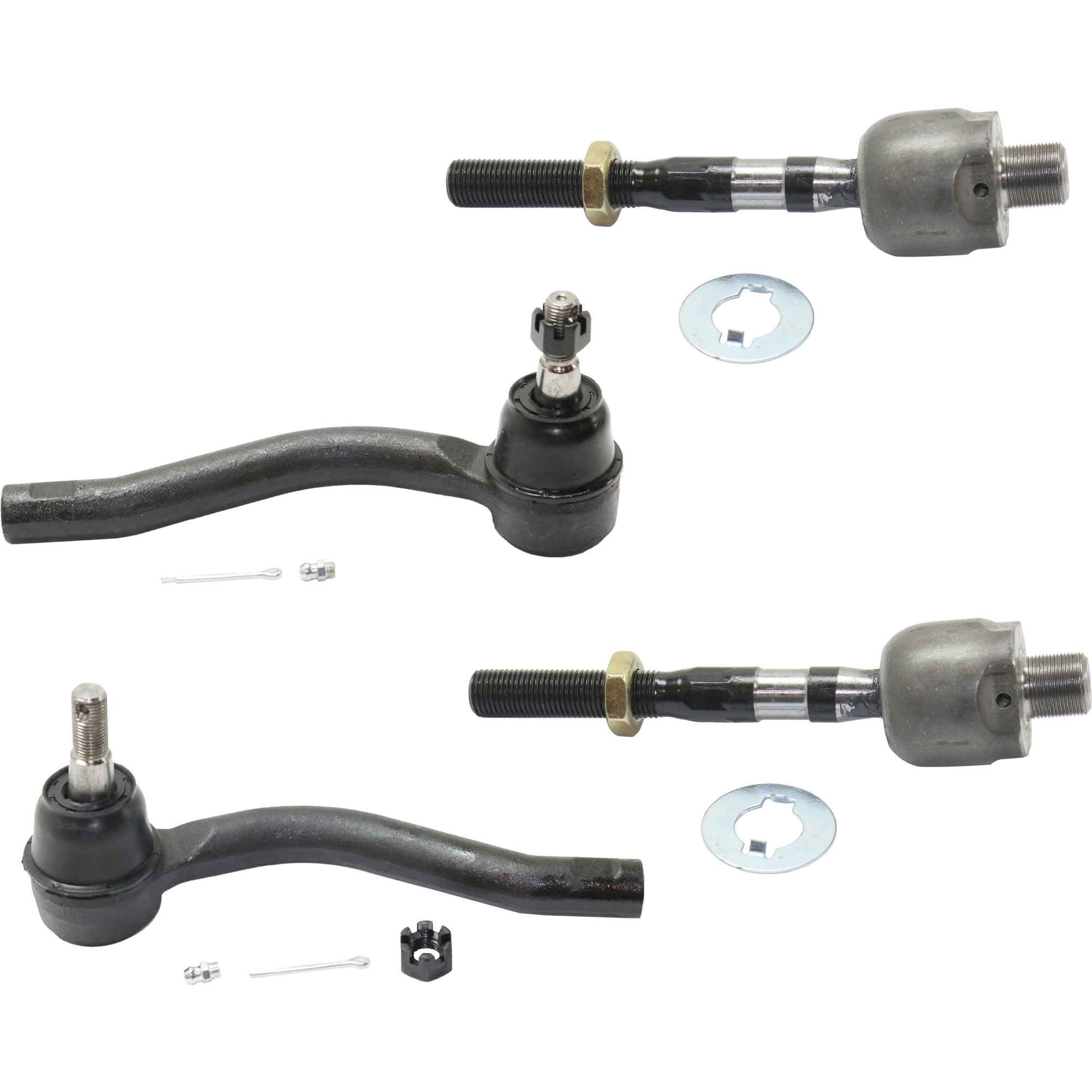 AM G35-07-08 G37-09-10 FRONT TIE ROD END RH AND LH Inner and Outer SKU SET RI28210003-4 OEM 1017618-45A2406 ES4689-4012406
