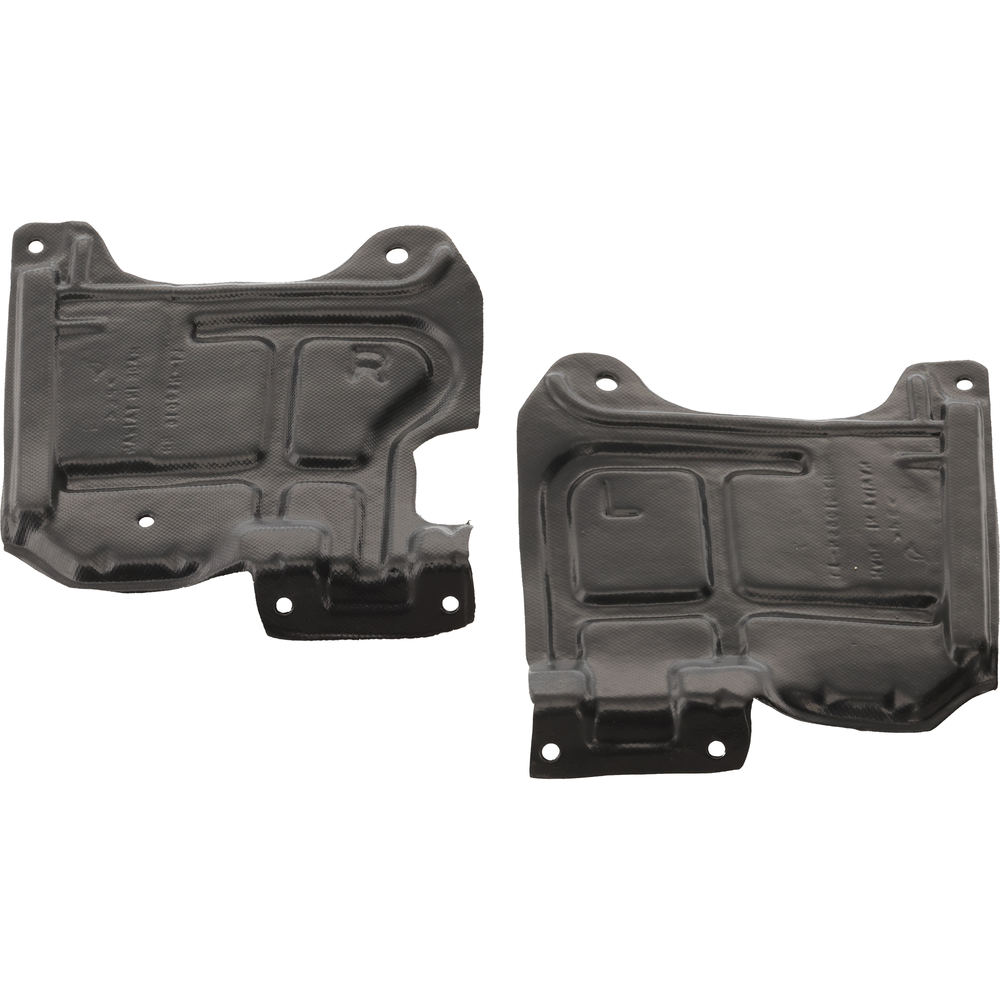 AM G35-03-07-350Z 03-09 ENGINE SPLASH SHIELD RH AND LH Side Plastic Injection Form w o Insulation Foam SKU SET RI31010005 Partslink NI1228115 NI1228116 OEM 75893AL500-75894AL500