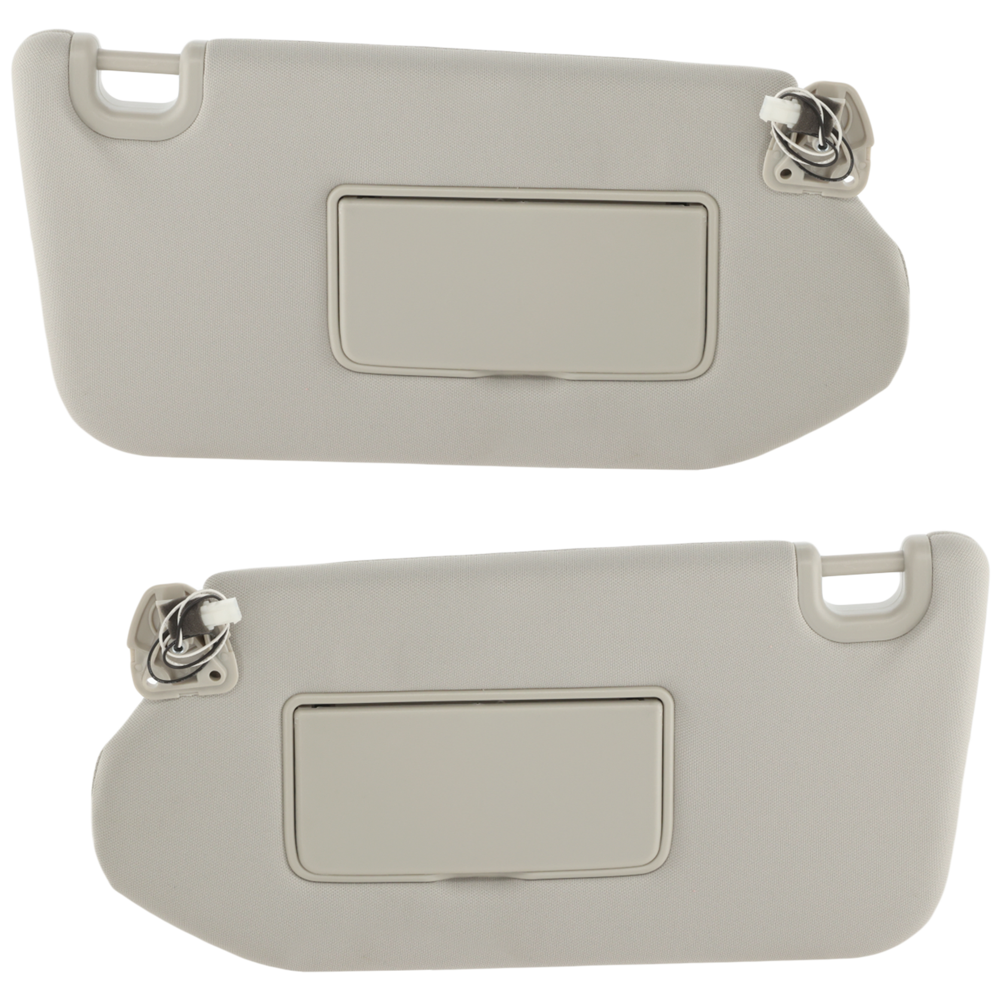 AM PATHFINDER 13-19 SUN VISOR RH AND LH Gray w o Premium Package SKU SET RI42170001 Partslink NI2942100 OEM 964009PB0A 964019PB0A