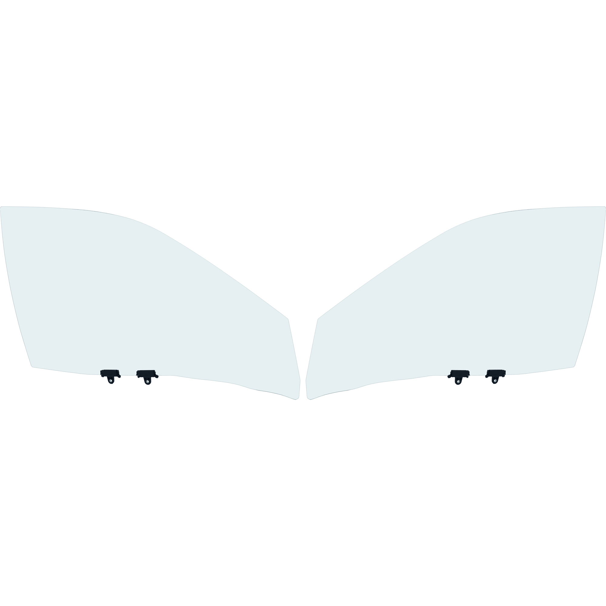AM NISSAN MAXIMA 02-03 INFINITI I30-00-01 I35-02-04 FRONT DOOR GLASS RH AND LH Green Tint w Solar Clip SKU SET RI48010005 OEM 803003Y56A 803013Y56A