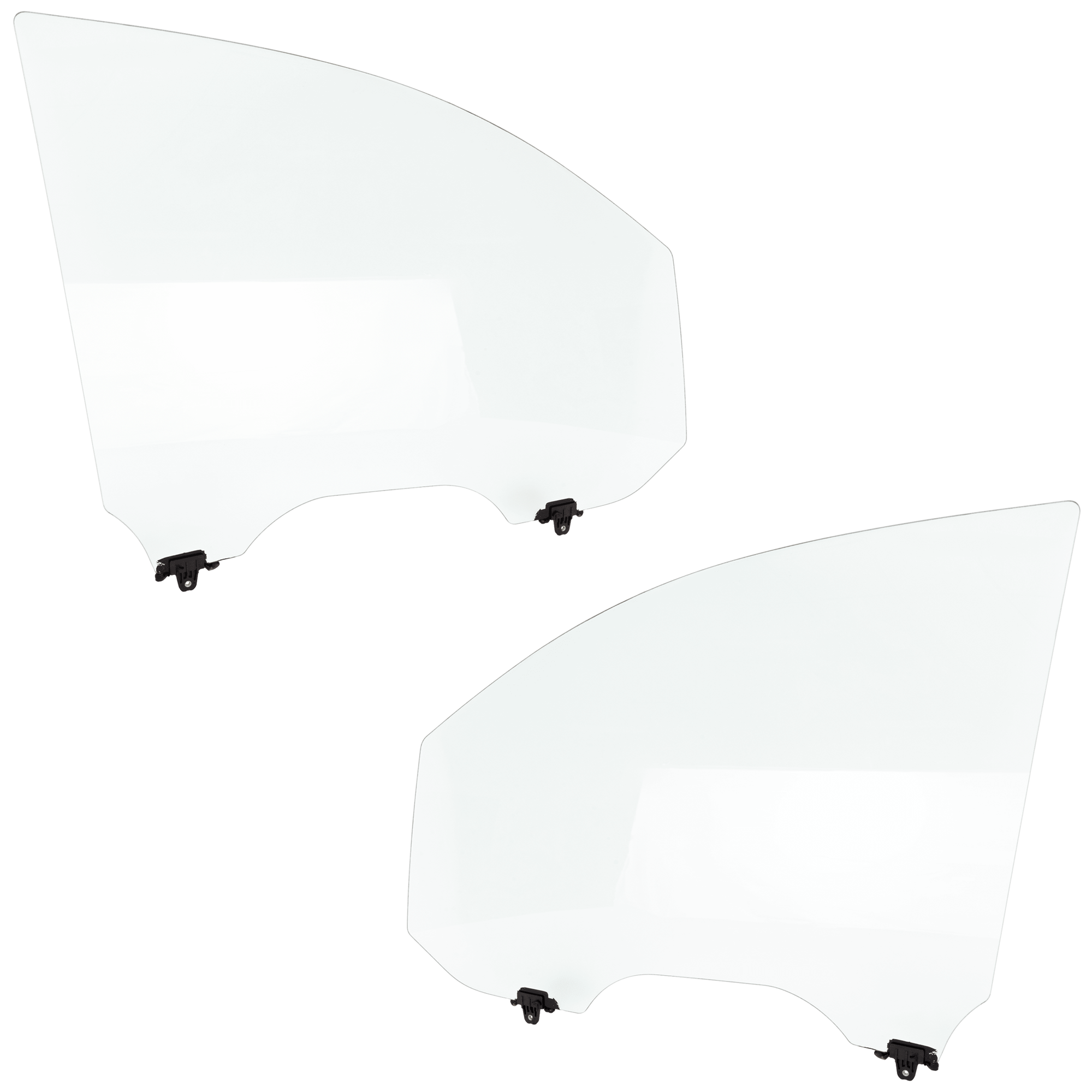 AM INFINITI QX56-07-10 FRONT DOOR GLASS RH AND LH Green Tint Laminated w Clip SKU SET RI48010015 OEM 80300ZQ10A 80301ZQ10A
