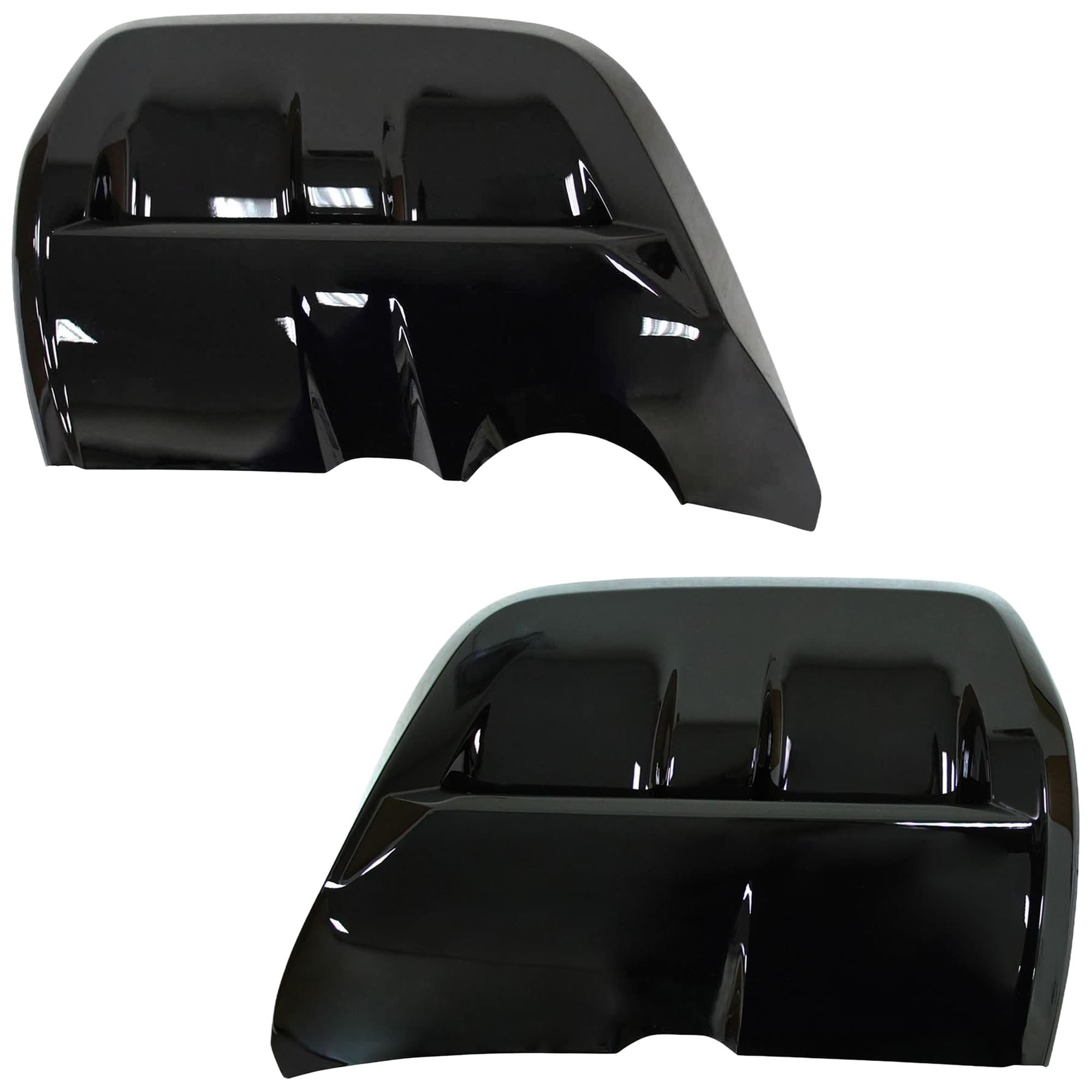 AM QX60-22-24 REAR BUMPER MOLDING RH AND LH Painted Black Pure Model SKU SET RI76350001 Partslink IN1146100 IN1147100 OEM 850746SA4A 850756SA4A