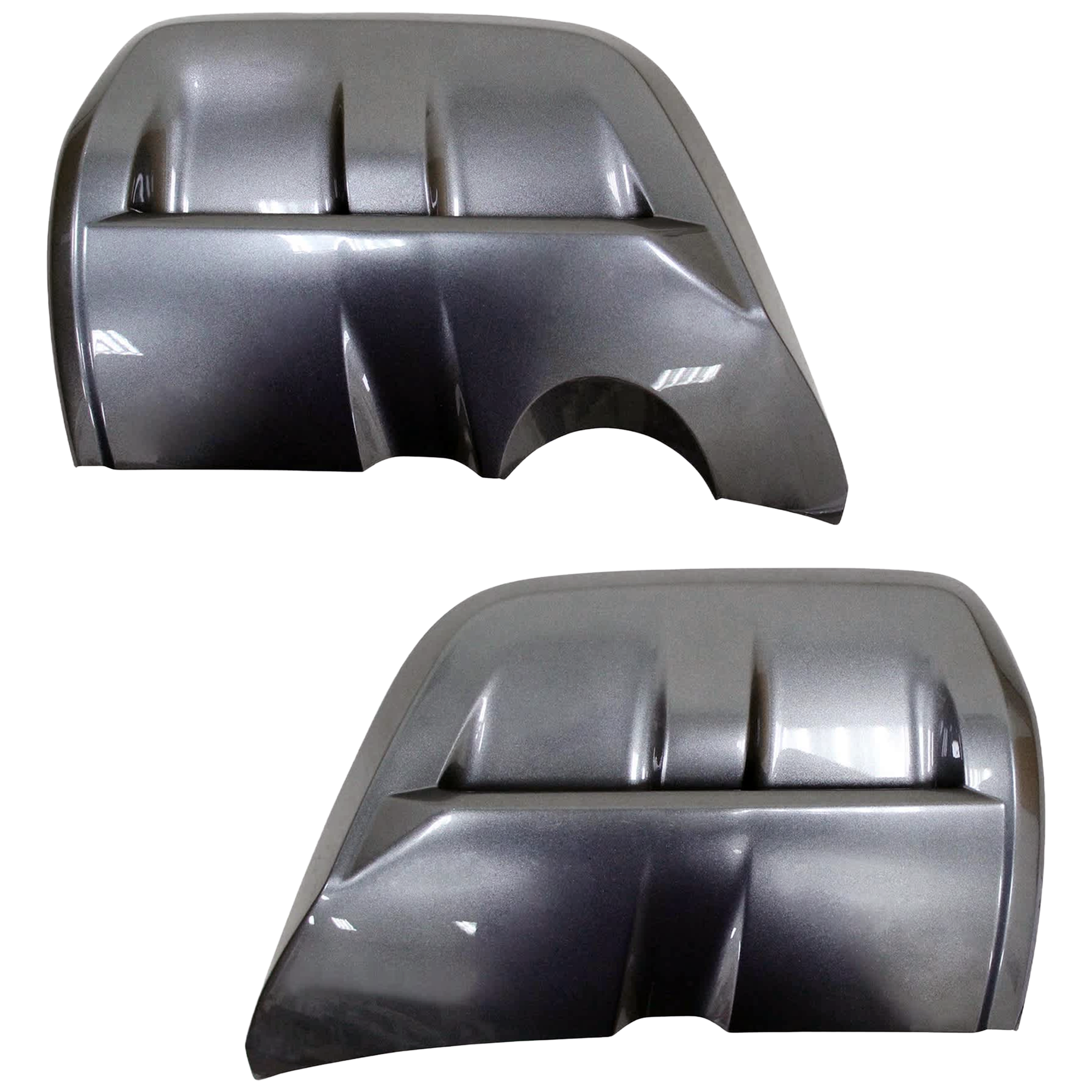 AM QX60-22-24 REAR BUMPER MOLDING RH AND LH Painted Dark Gray Luxe 24-24 Sensory Autograph Model SKU SET RI76350003 Partslink IN1146101 IN1147101 OEM 850746SA0B 850756SA0B