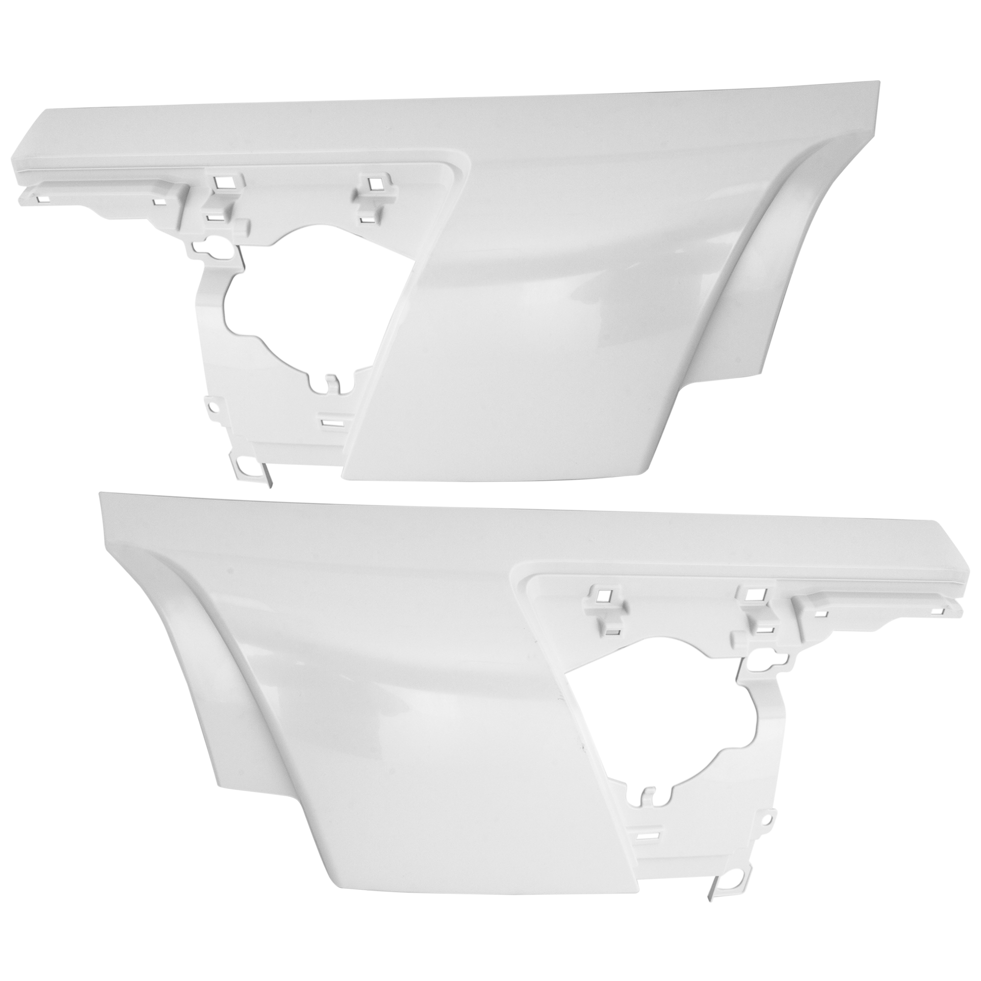 AM NPR NRR 07-17 CAB CORNER REPAIR PANEL RH AND LH Front Plastic White SKU SET RI84070003 OEM 8980365245-8980365255