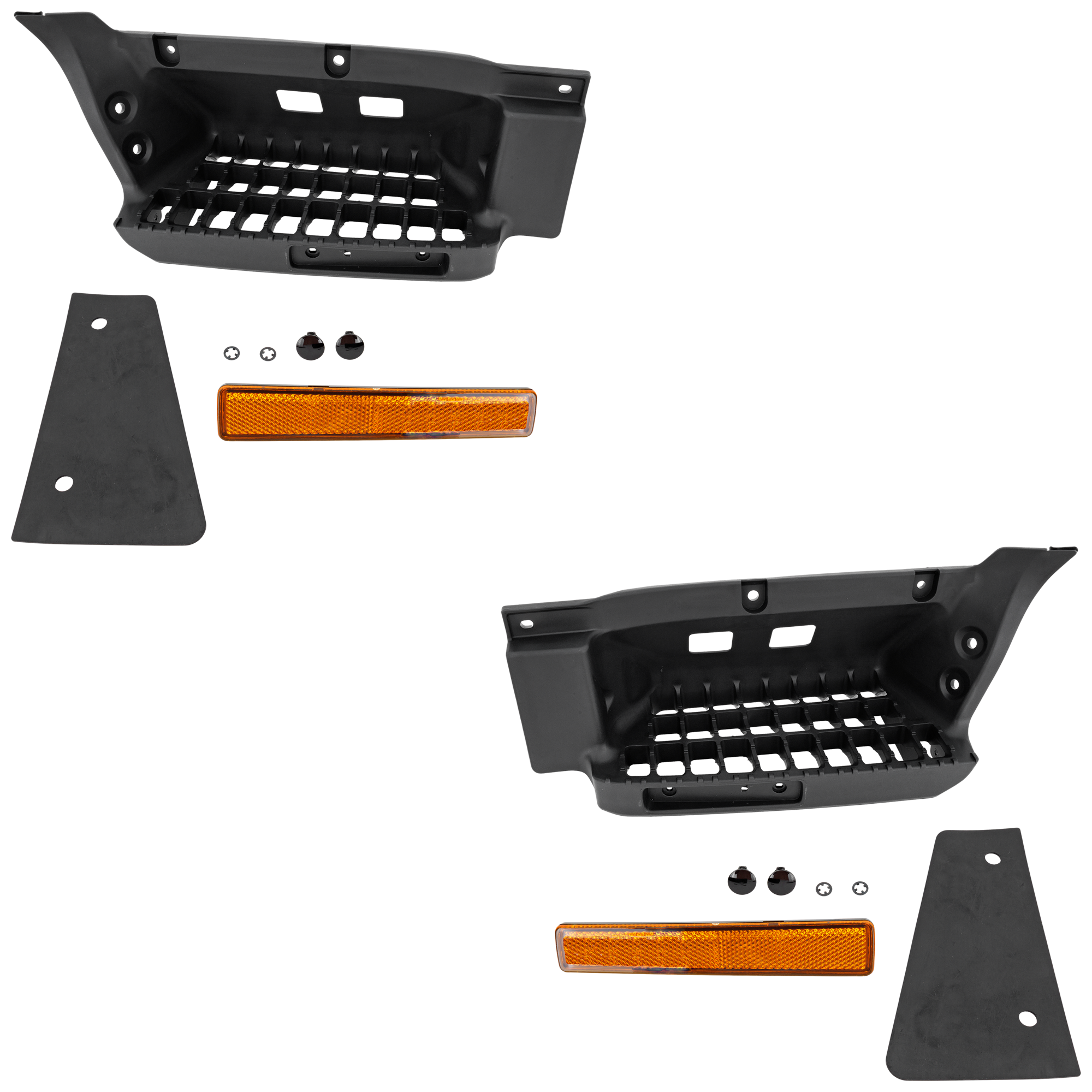 AM NPR 08-22 SIDE STEP RH AND LH w Reflector w Mud Flap ELF 200-300-400-500-600 SKU SET RI84100001 HD OEM 8980227743-8980227753