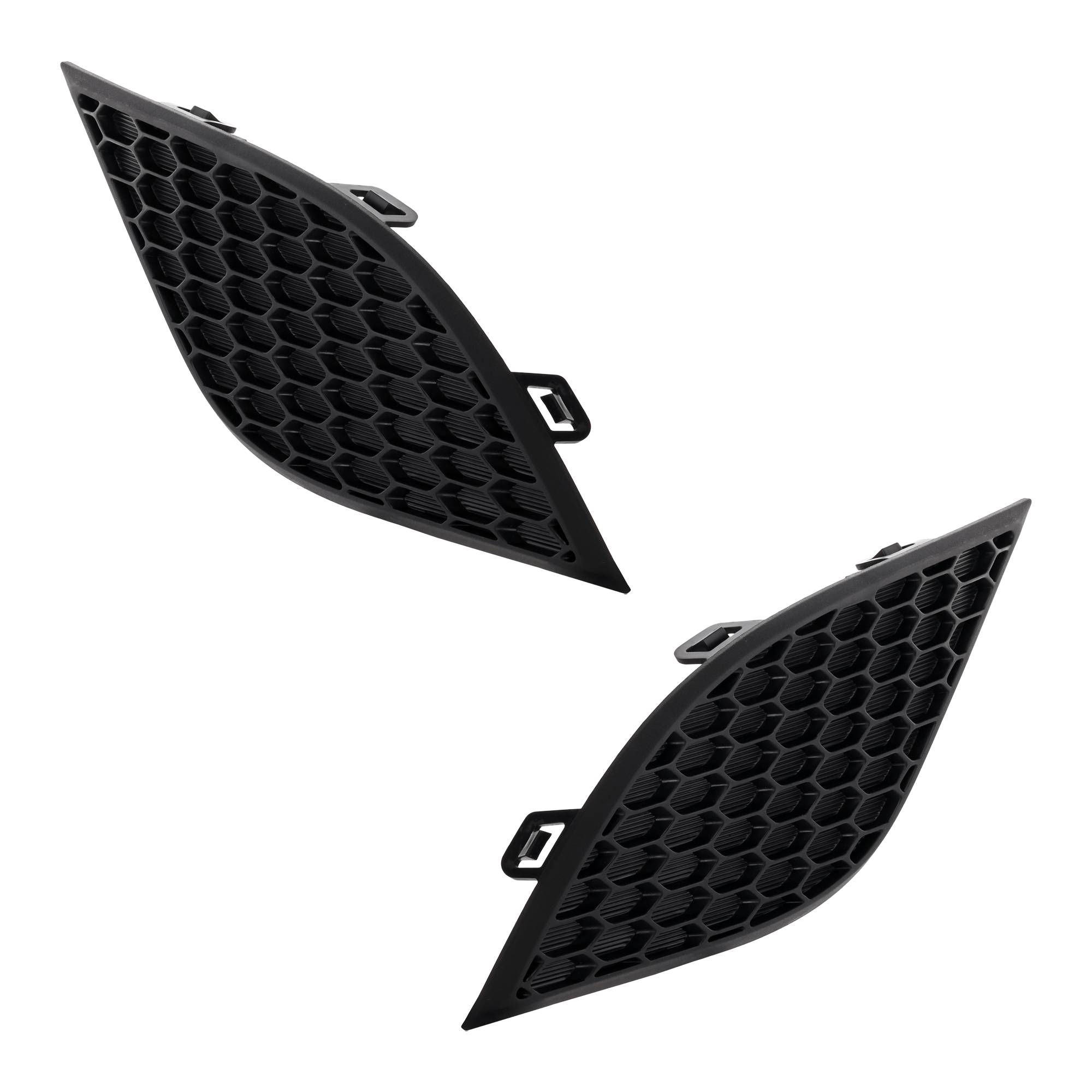 AM GRAND CHEROKEE 14-16 FRONT BUMPER GRILLE RH AND LH Textured Black Code MF1 Laredo Limited Overland Summit Models SKU SET RJ01530025 Partslink CH1038152 CH1039152 OEM 68143094AB 68143095AB