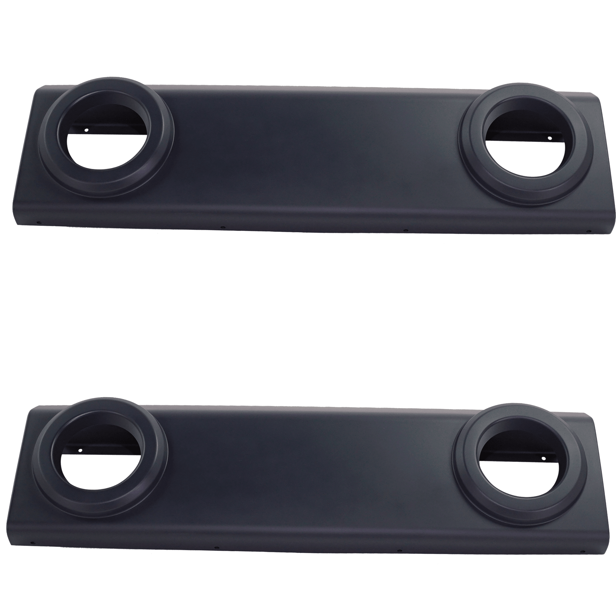 AM WRANGLER JK 07-18 FRONT BUMPER MOLDING RH AND LH Applique Paint to Match Standard Duty Bumper SKU SET RJ01590003-2 Partslink CH1044115 OEM 1ML27TZZAA