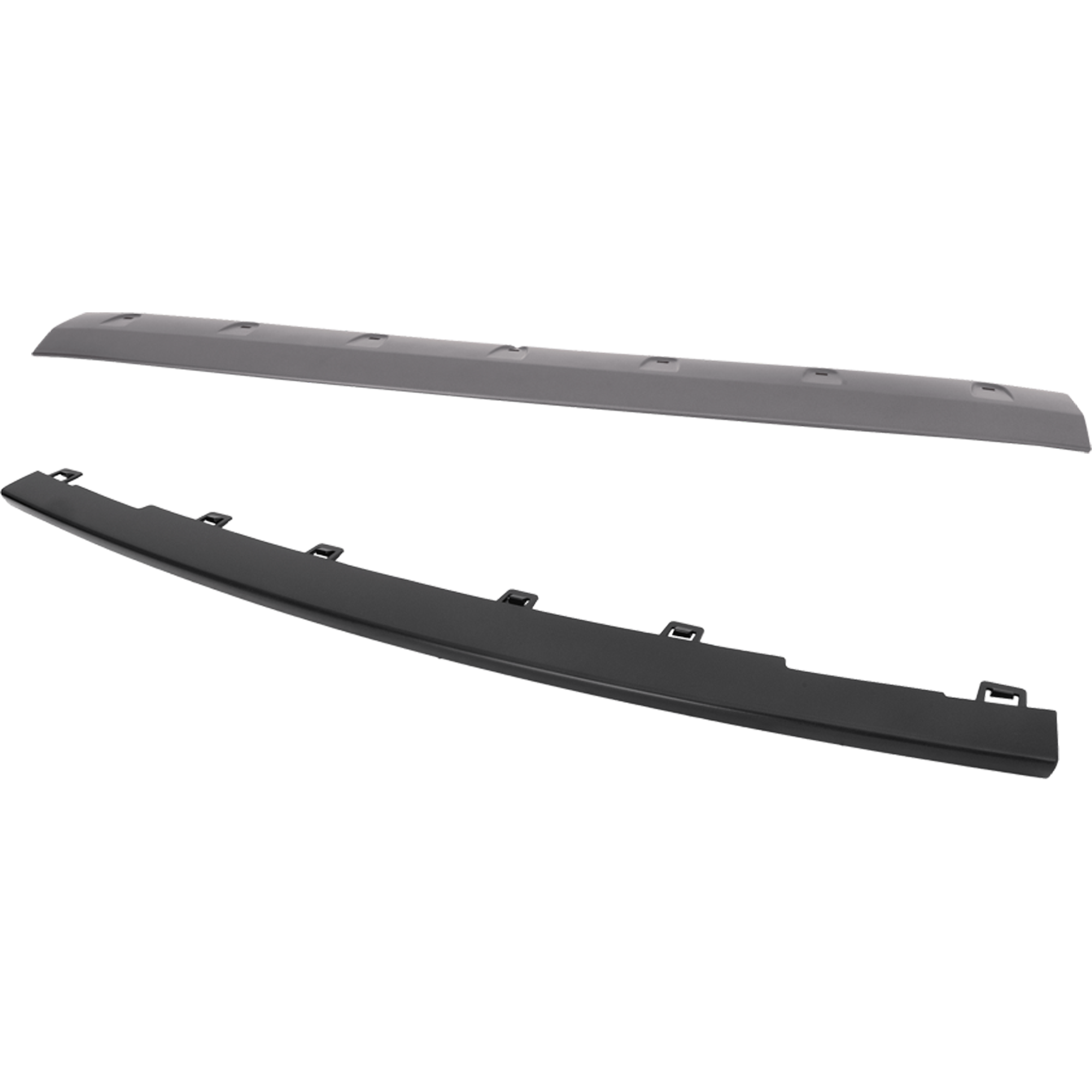 AM CHEROKEE 14-18 GRILLE MOLDING Upper and Lower Set of 2 Painted Dark Gray Trailhawk Model SKU SET RJ07070016