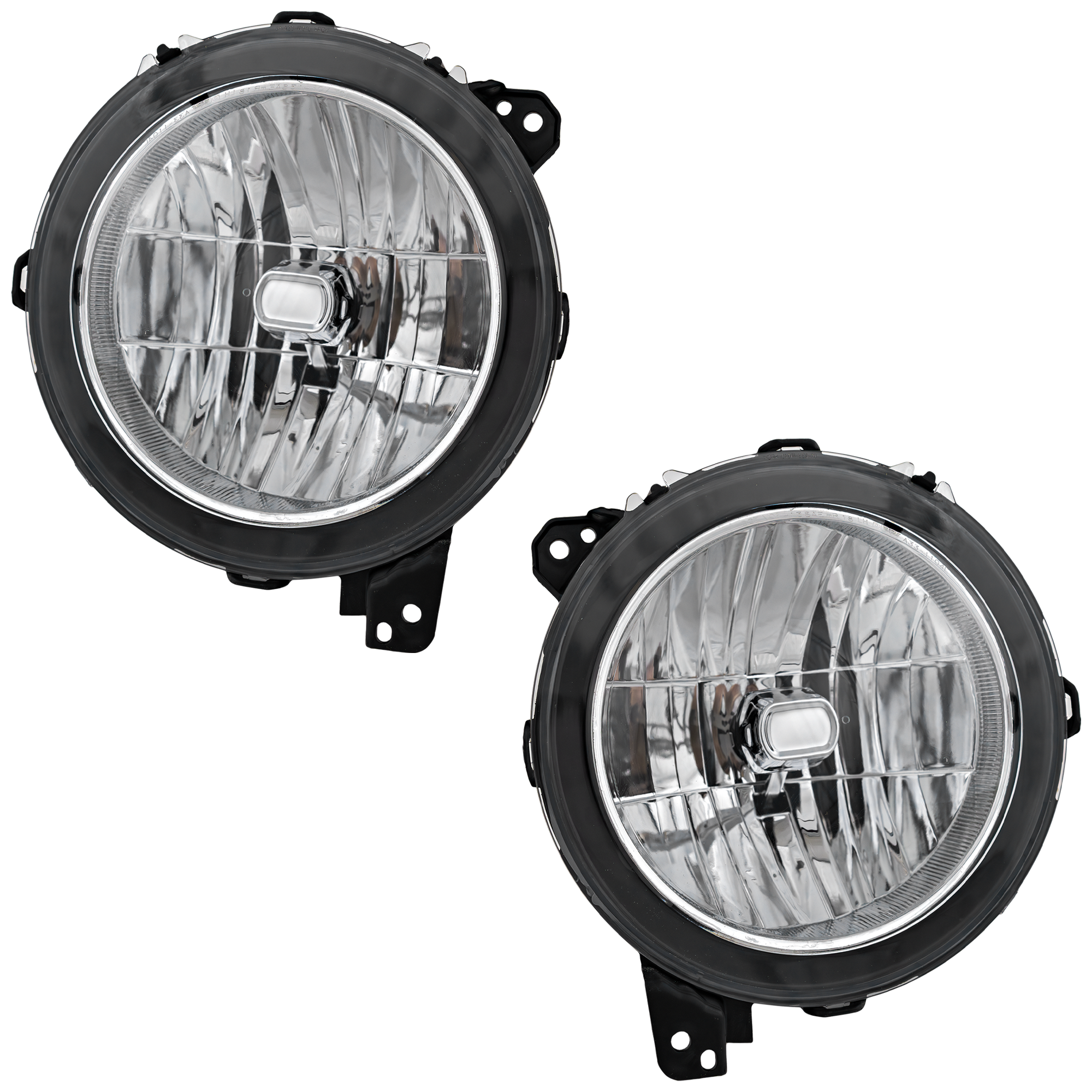 AM WRANGLER JL 18-24 GLADIATOR 20-24 HEAD LAMP RH AND LH Assembly Halogen CAPA SKU SET RJ10010009Q Partslink CH2502314C CH2503314C OEM 55112872AG 55112872AF PFM 5511