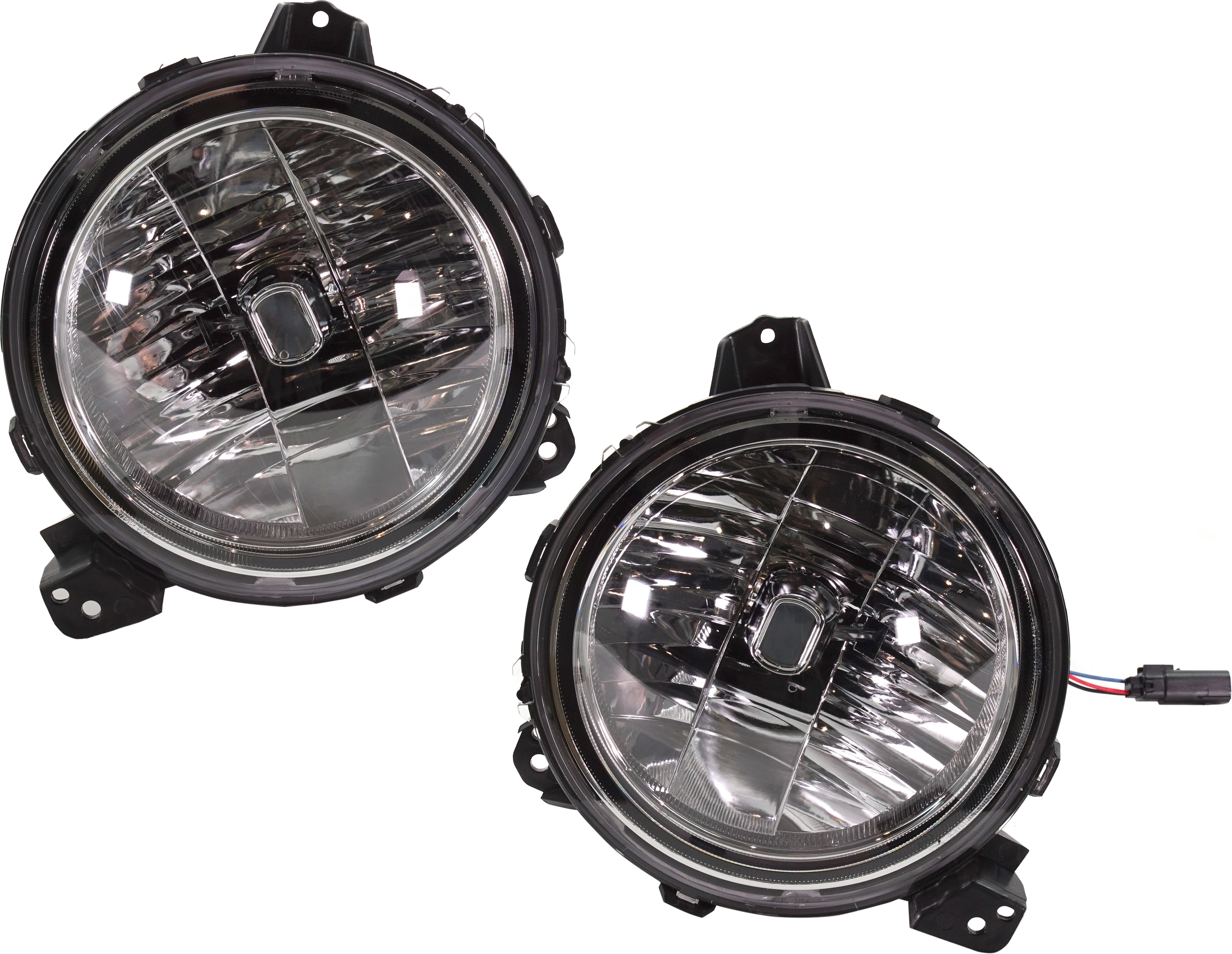 AM WRANGLER JL 18-24 GLADIATOR 20-24 HEAD LAMP RH AND LH Assembly Halogen SKU SET RJ10010009 Partslink CH2502314 CH2503314 OEM 55112872AG 55112872AF PFM 5511