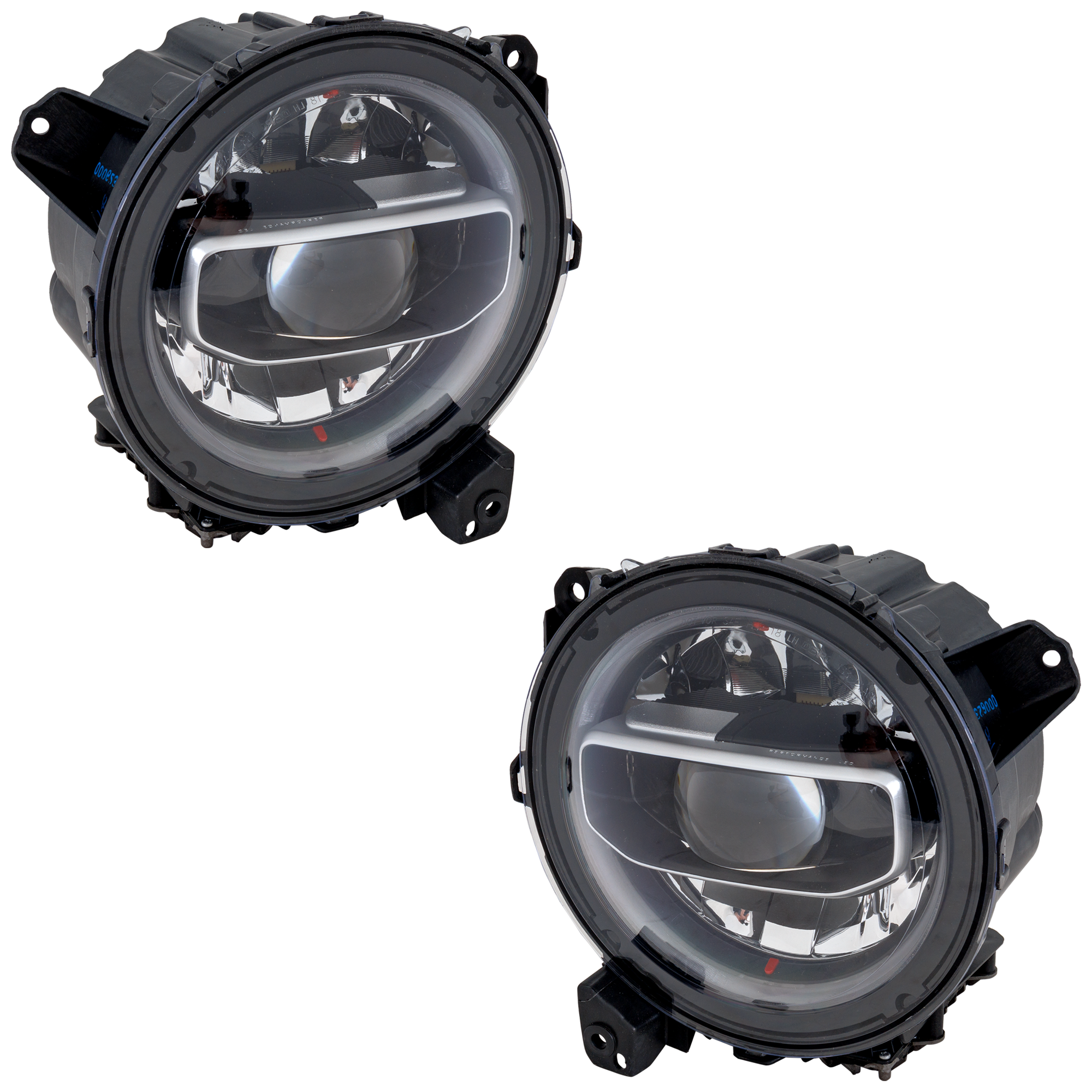 AM GLADIATOR 20-22 WRANGLER 18-22 HEAD LAMP RH AND LH Assembly LED CAPA SKU SET RJ10010041AQ Partslink CH2502327C CH2503327C OEM 55112878AG 55112879AG