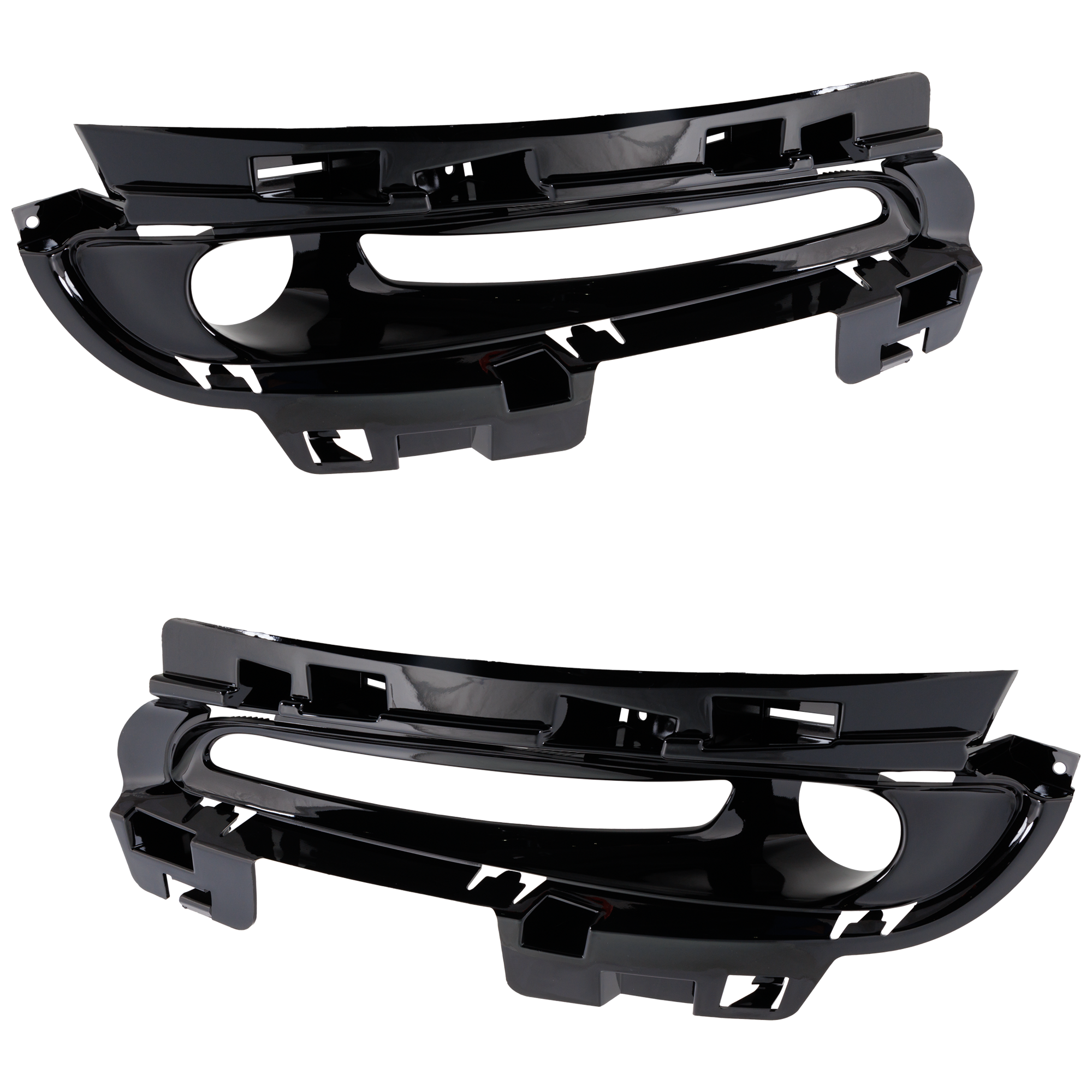 AM GRAND CHEROKEE 14-16 FRONT FOG LAMP MOLDING RH AND LH SRT Model SKU SET RJ10810003 Partslink CH1039211 CH1038211 OEM 68214326AA 68214327AA