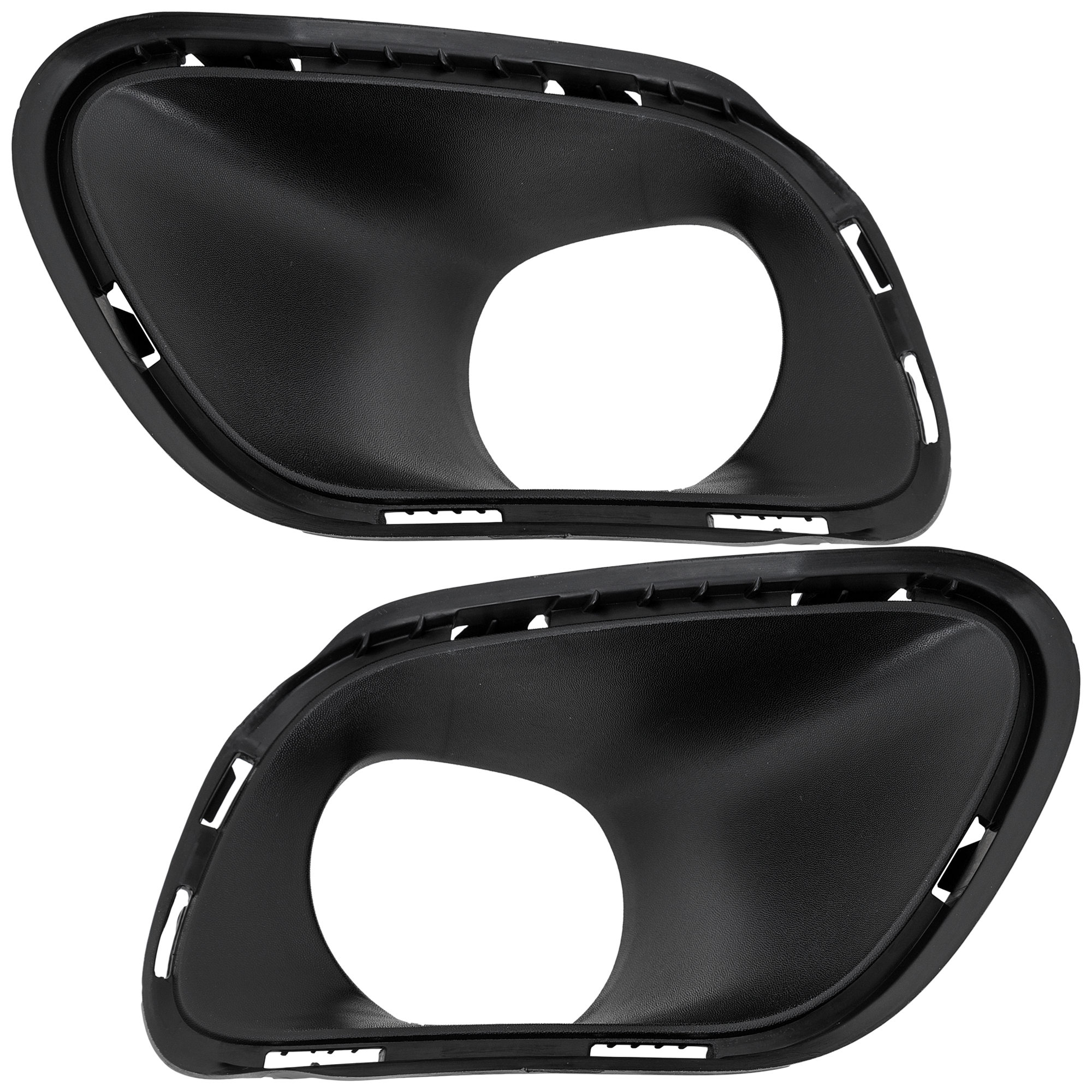 AM CHEROKEE 14-18 FRONT FOG LAMP MOLDING RH AND LH Textured Black SKU SET RJ10810007 Partslink CH1039224 CH1038224 OEM 68203220AA 68203221AA
