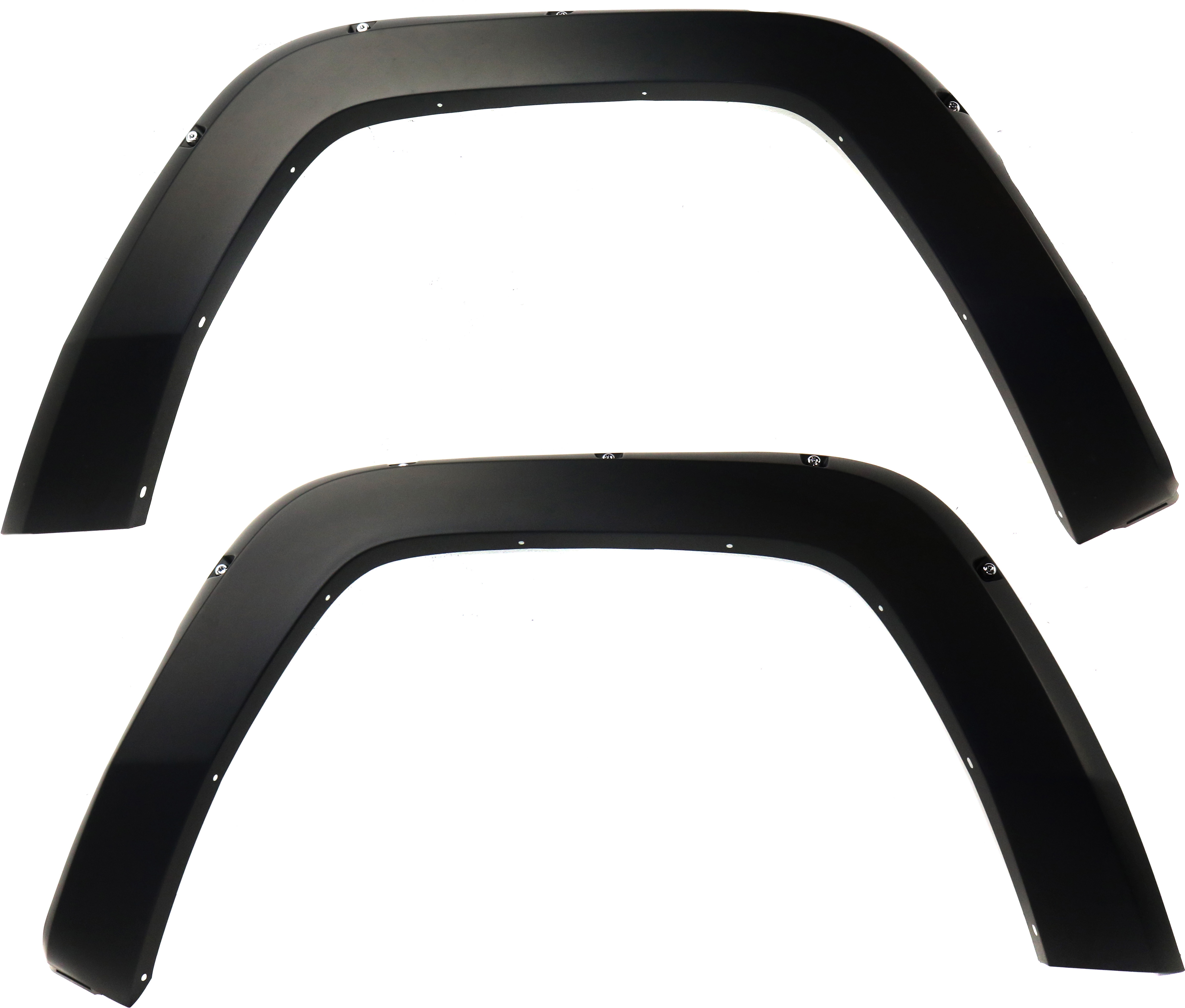 AM COMMANDER 06-10 FRONT WHEEL OPENING MOLDING RH AND LH Primed Premium Flare SKU SET RJ22130003 Partslink CH1269121 CH1268121 OEM 5JX26TZZAC 5JX27TZZAC
