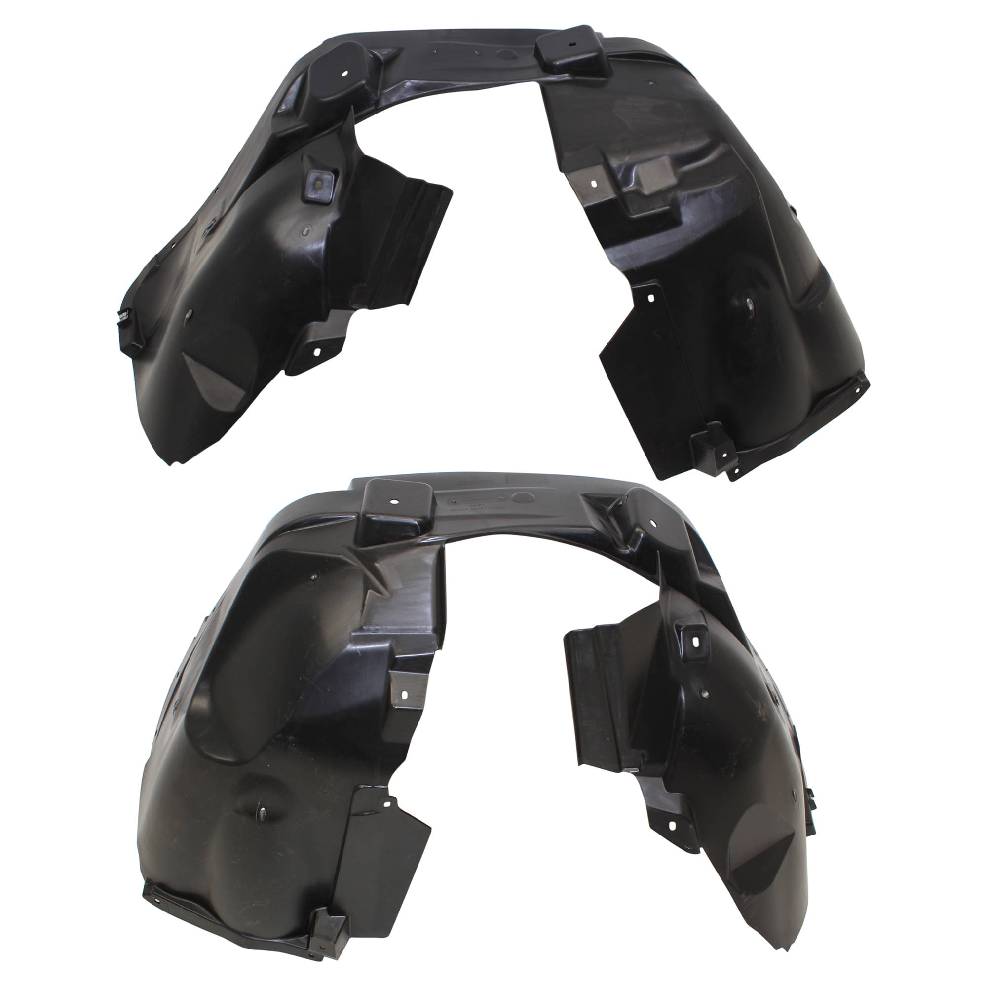 AM COMPASS 17-24 FRONT FENDER LINER RH AND LH Polypropylene Injection Form MP CAPA SKU SET RJ22210015Q Partslink CH1248189C CH1249189C OEM 68448352AA 68505034AA 55112698