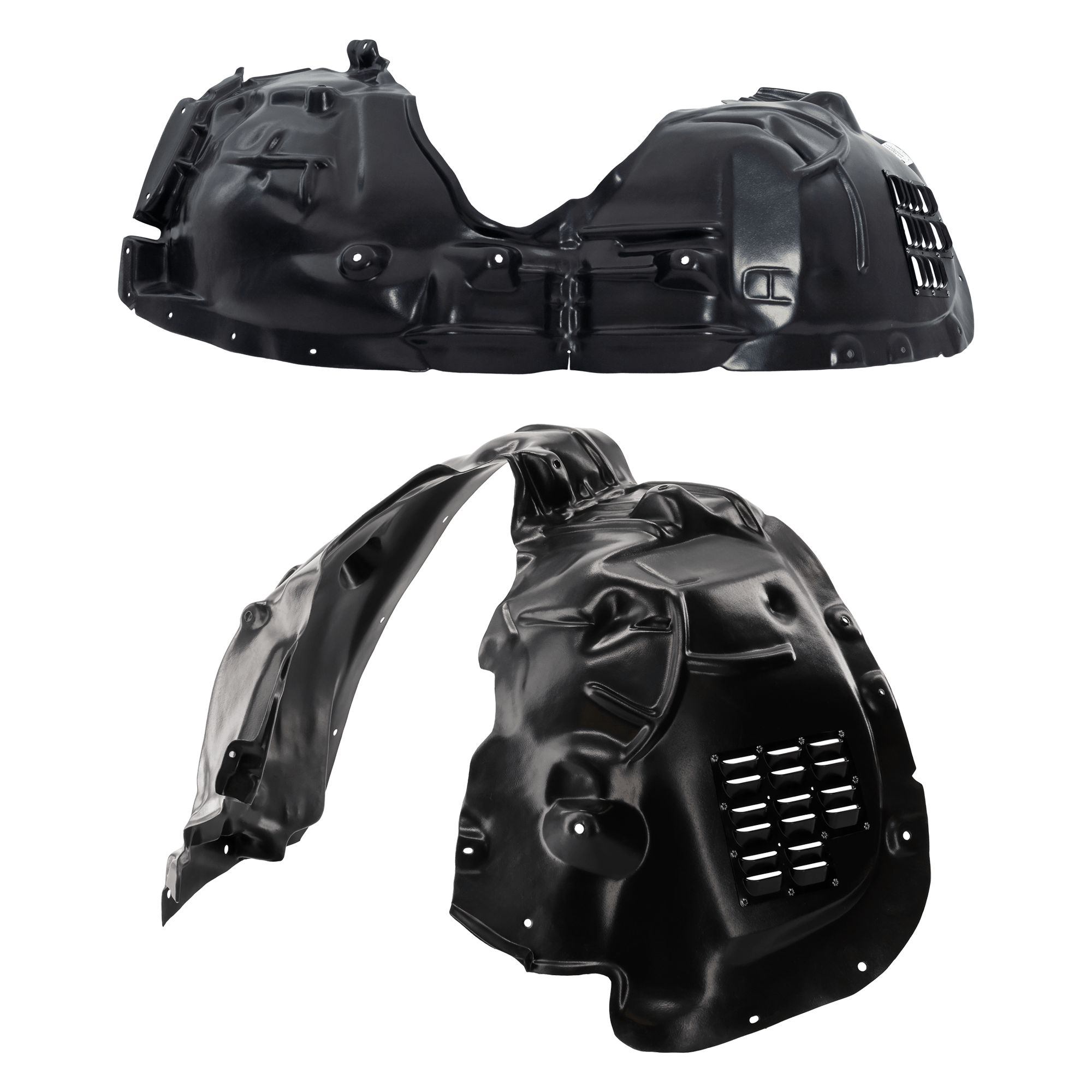 AM GRAND CHEROKEE L 21-23 FRONT FENDER LINER RH AND LH Polyethylene Vacuum Form Type 1 SKU SET RJ22210033 OEM 68376700AD PFM 68376701AD PFM