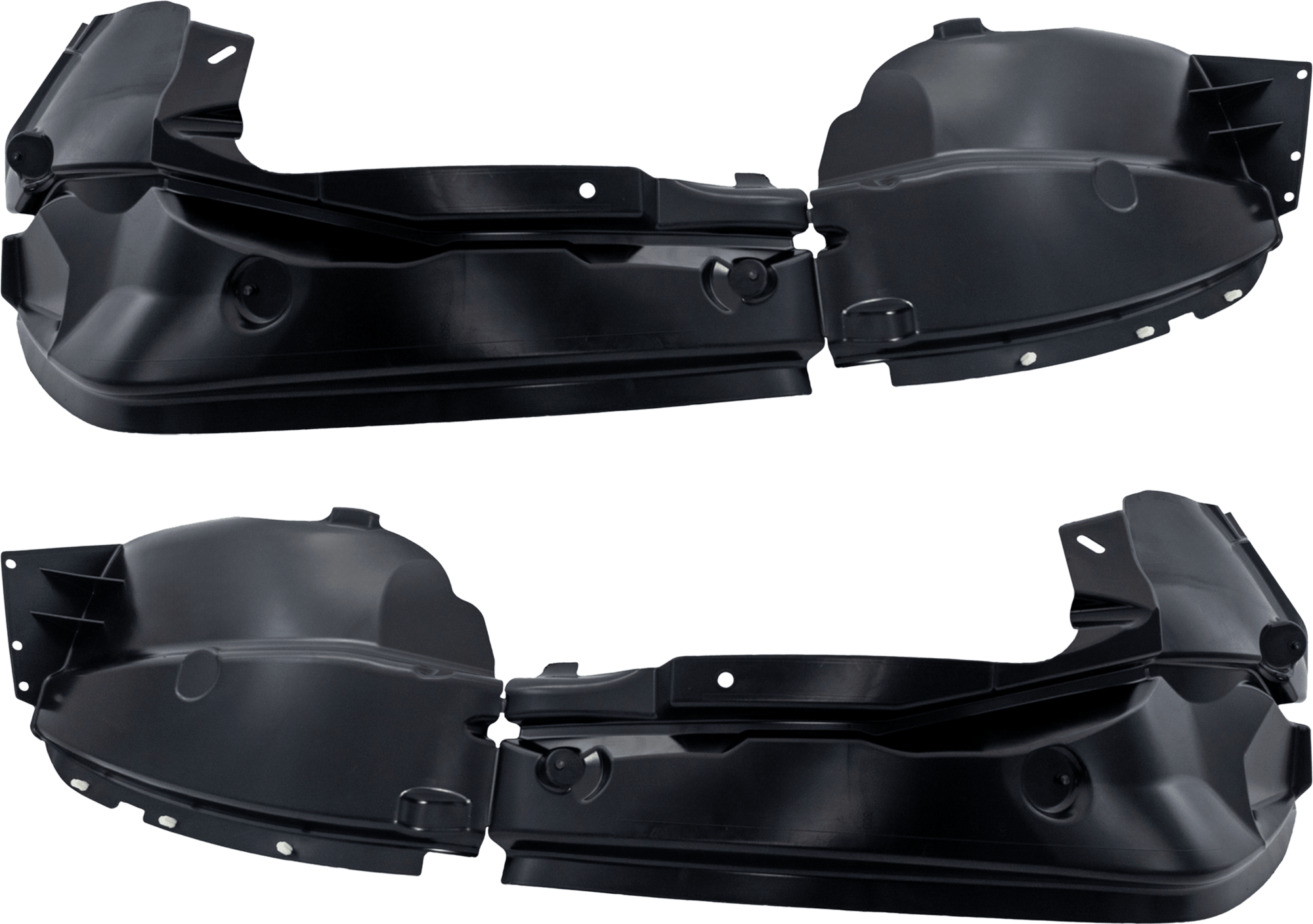 AM COMPASS 11-17 FRONT FENDER LINER RH AND LH Plastic Injection Form MK Body CAPA SKU SET RJ22210043Q Partslink CH1248160C CH1249160C OEM 5182554AD 5182555AD