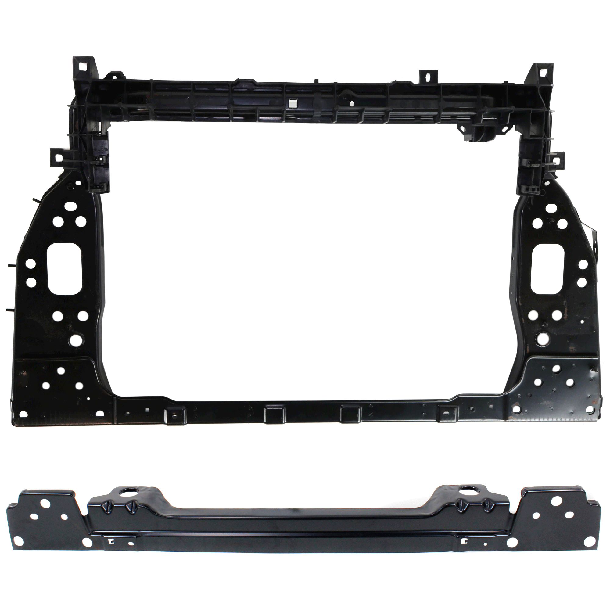 AM RENEGADE 15-18 RADIATOR SUPPORT Assembly and Lower Crossmember Type 2 Trailhawk Model SKU SET RJ25010001 Partslink CH1225281 CH1225299 OEM 68256097AA 68256114AA