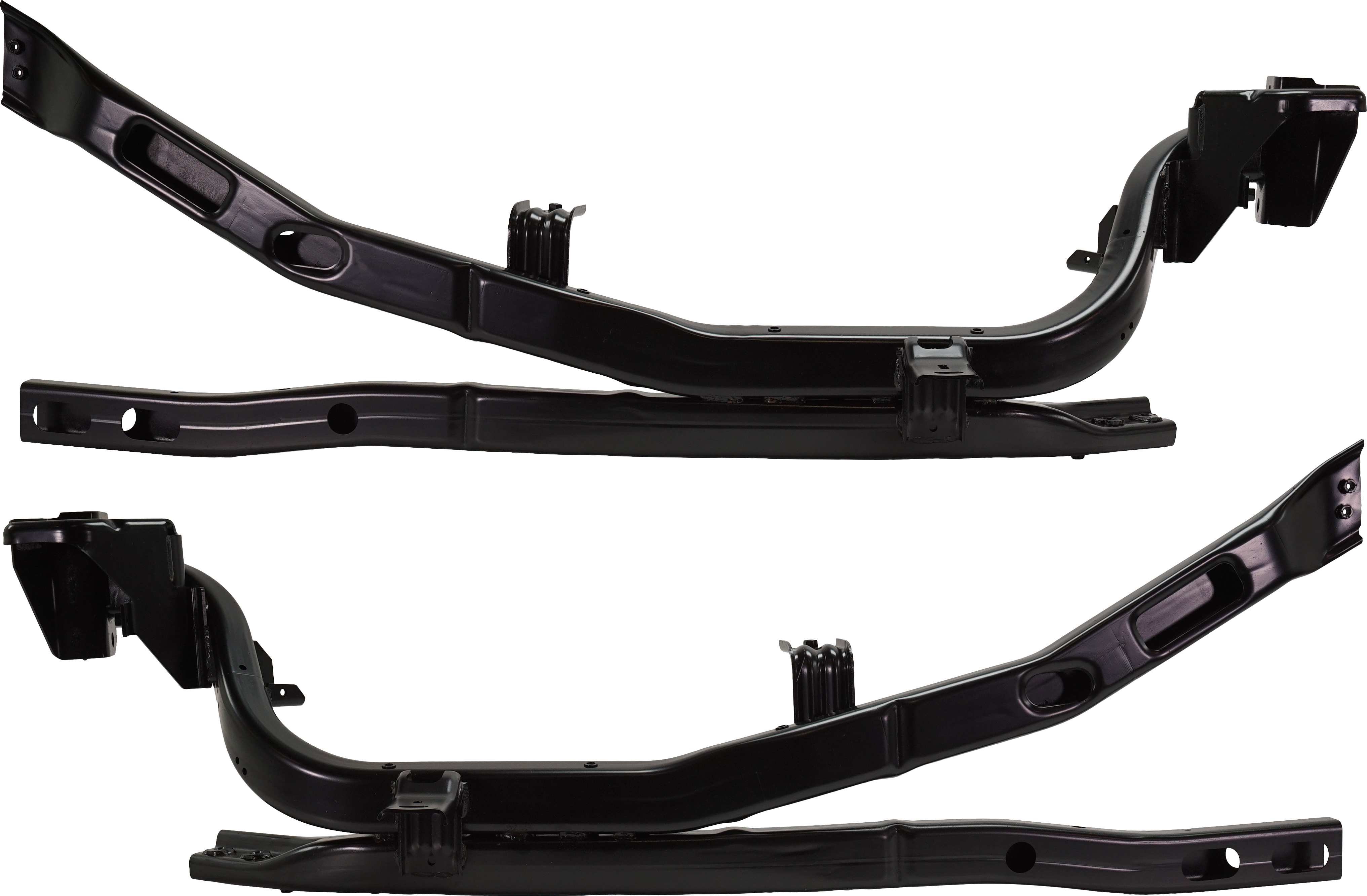 AM WRANGLER 07-17 WRANGLER JK 18-18 RADIATOR SUPPORT RH AND LH Side Rail Steel SKU SET RJ25050001 Partslink CH1252100 CH1253100 OEM 55395350AJ 55395351AL