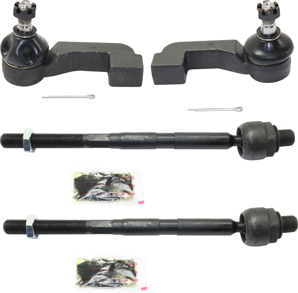 AM LIBERTY 06-07 FRONT TIE ROD RH AND LH Inner and Outer Set of 4 SKU SET RJ28210001-4 OEM 45A1341 ES4632-4012359-6125803