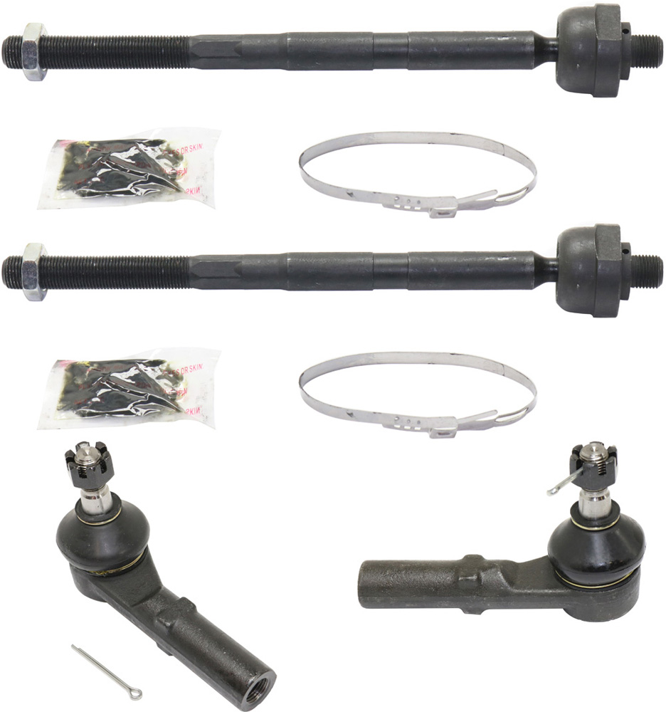 AM GRAND CHEROKEE 05-10 COMMANDER 06-10 FRONT TIE ROD END RH AND LH Inner and Outer SKU SET RJ28210005-4 OEM 2693374-4012037-4012037B 45A10