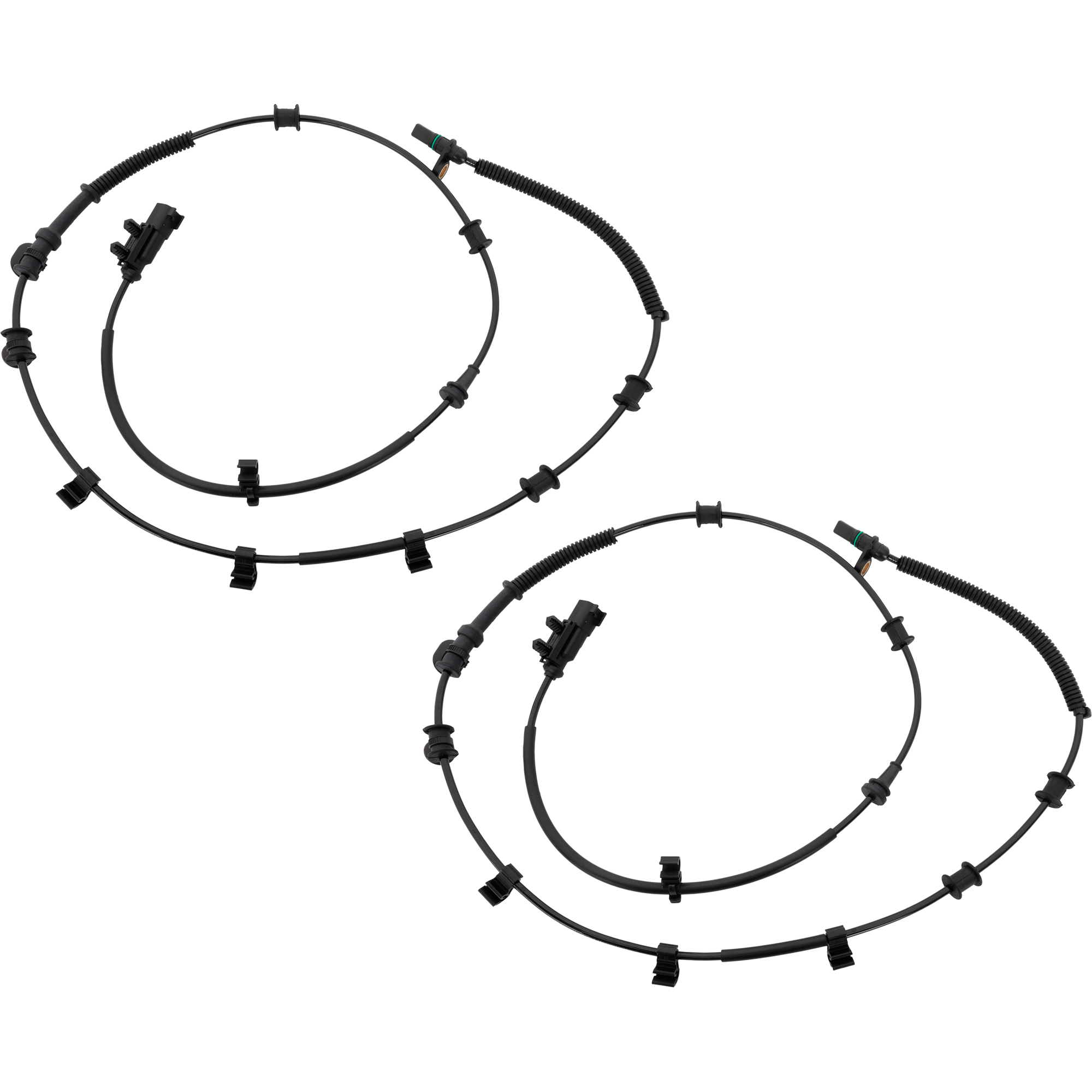 AM RAM 1500-19-20 REAR ABS SPEED SENSOR RH AND LH 2 Male Blade Terminals Female Square Connector SKU SET RJ31080047-2 OEM 68394210AD 68394210AC 68394210