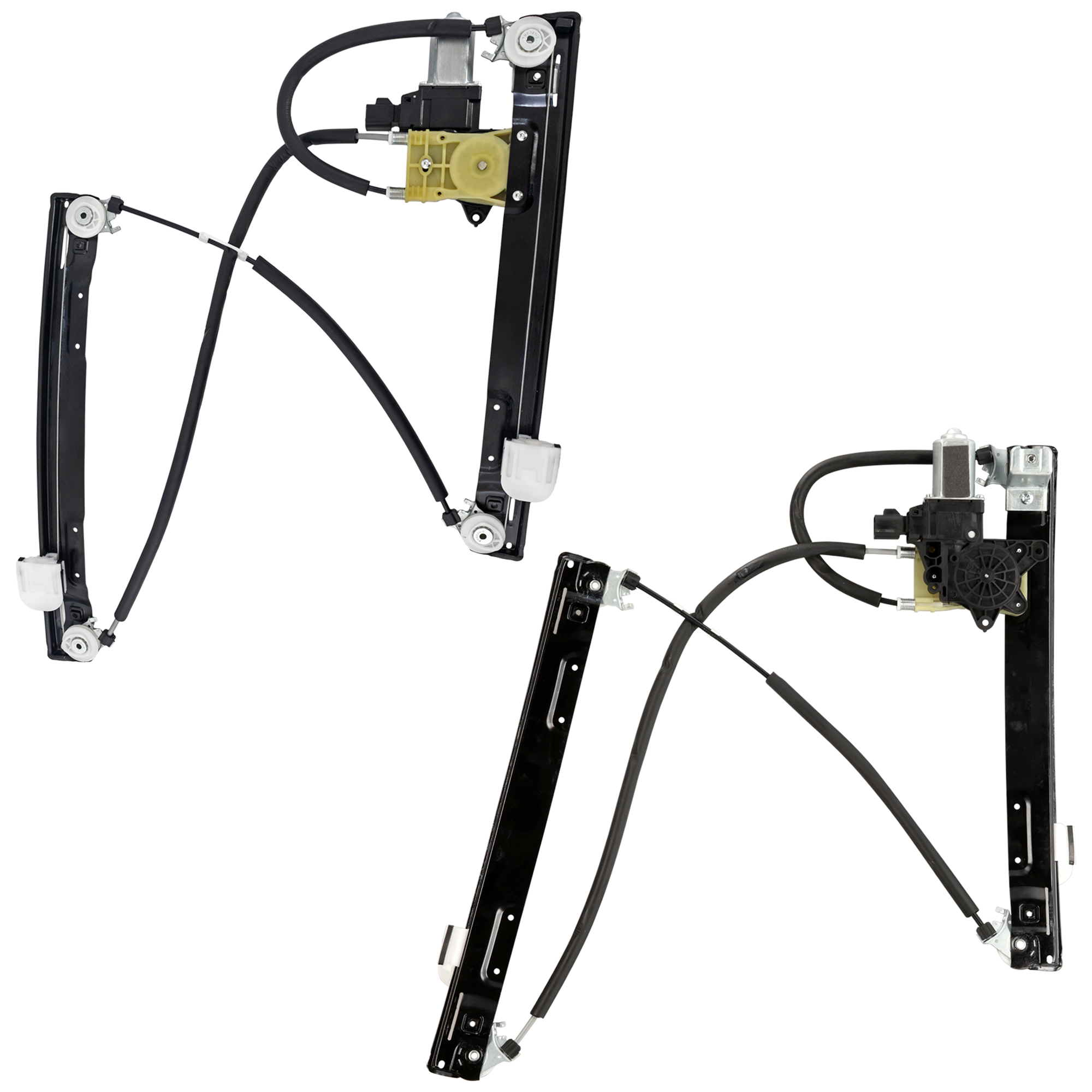 AM XF XFR 09-15 FRONT WINDOW REGULATOR RH AND LH Power w Motor 6 Pins SKU SET RJ46290023 OEM C2Z31200 C2Z31201