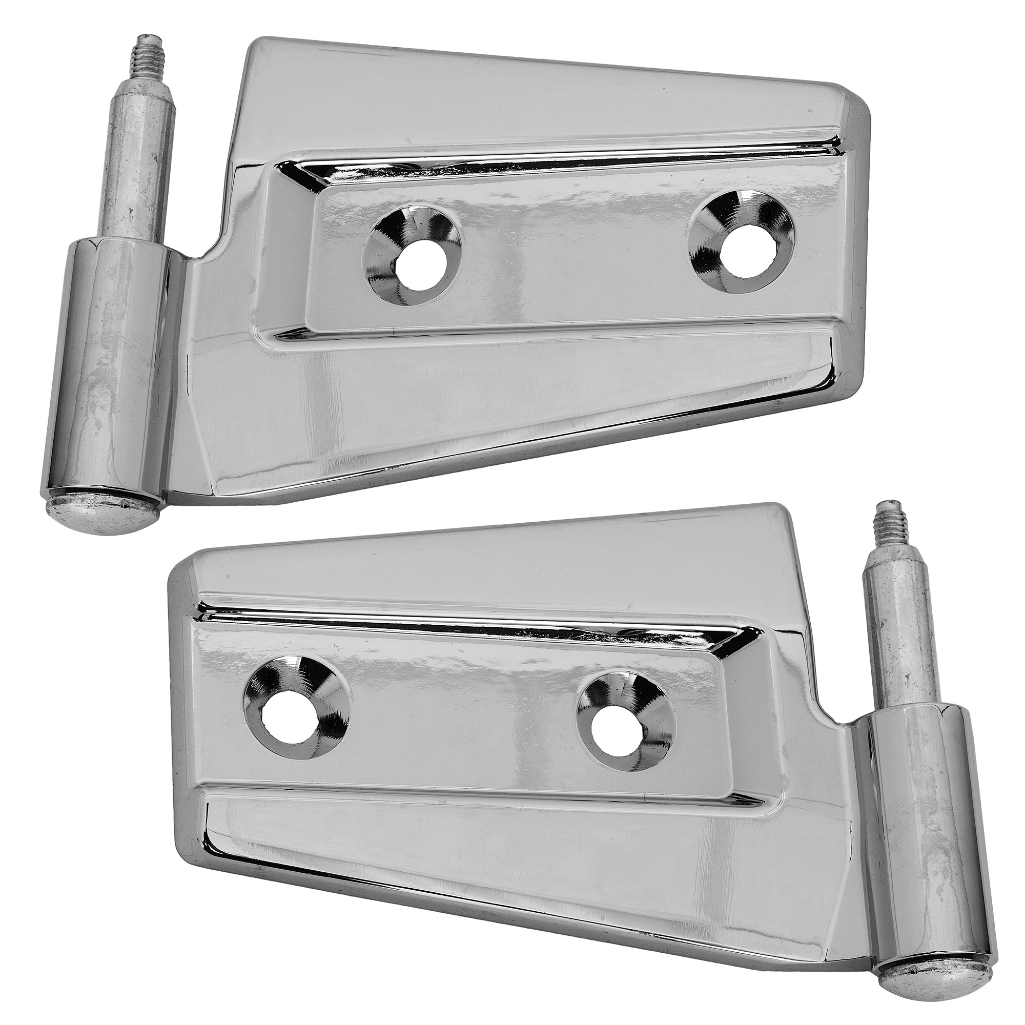 AM WRANGLER 07-18 FRONT DOOR HINGE RH AND LH Upper=Lower Chrome =REAR SKU SET RJ46390003 OEM 55395384AF 55395385AF