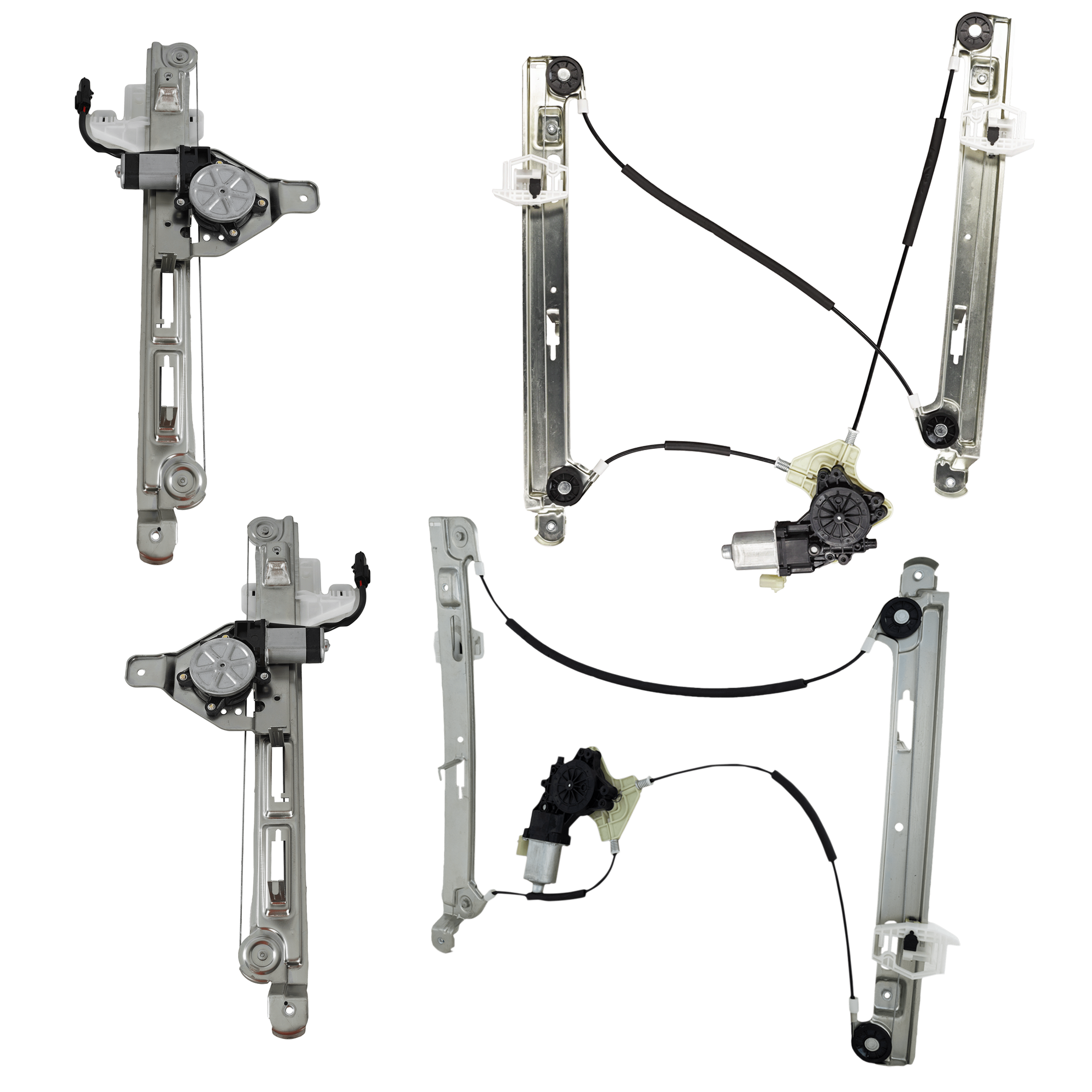 AM PATRIOT 07-17 FRONT AND REAR WINDOW REGULATOR RH AND LH Power w Motor SKU SET RJ49170017-4 OEM 68002892AA PFM 68002893AA PFM