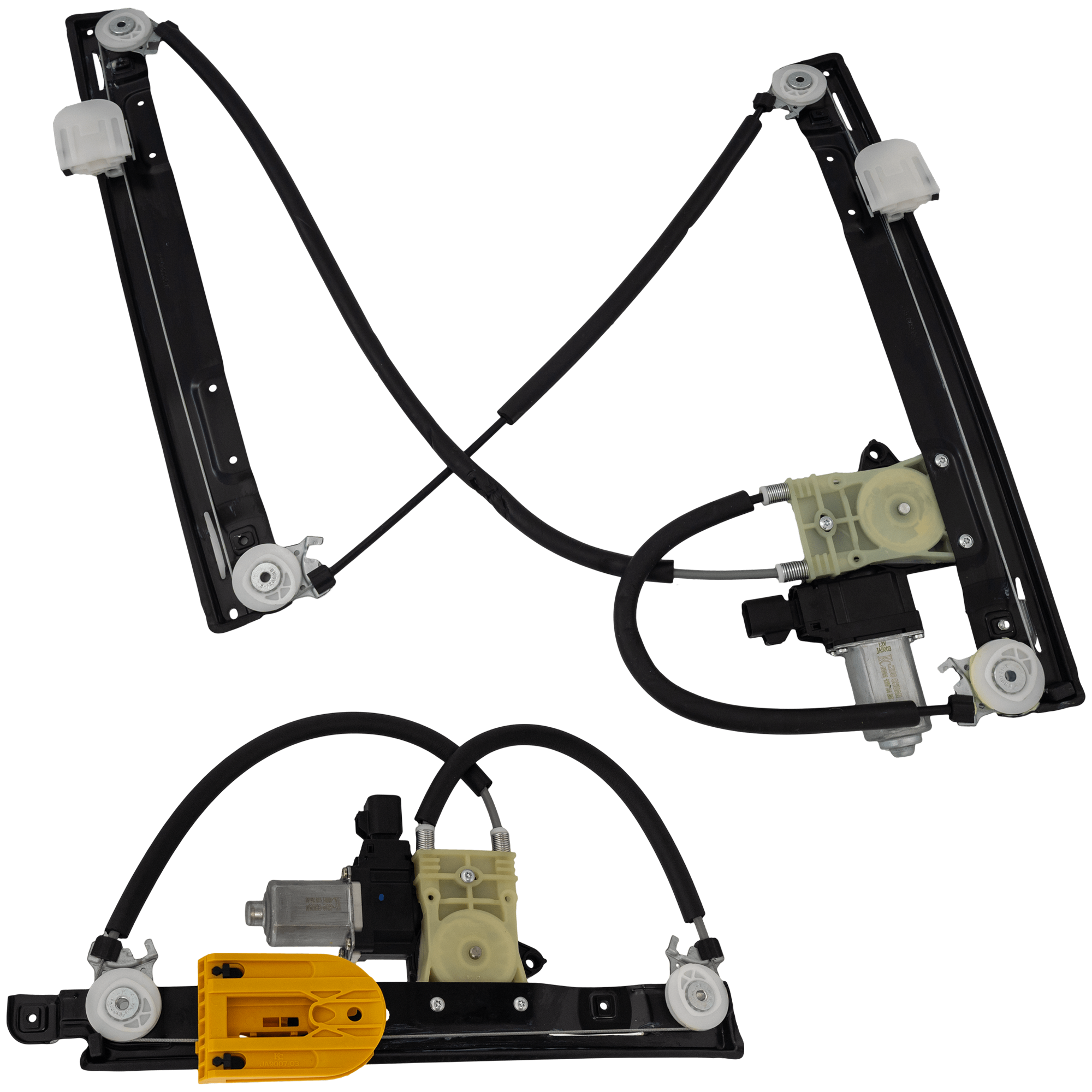 AM XF 09-15 XFR 10-15 FRONT AND REAR WINDOW REGULATOR RH Power w Motor 6 Pins SKU SET RJ49170023 A OEM C2Z26991 C2Z31200
