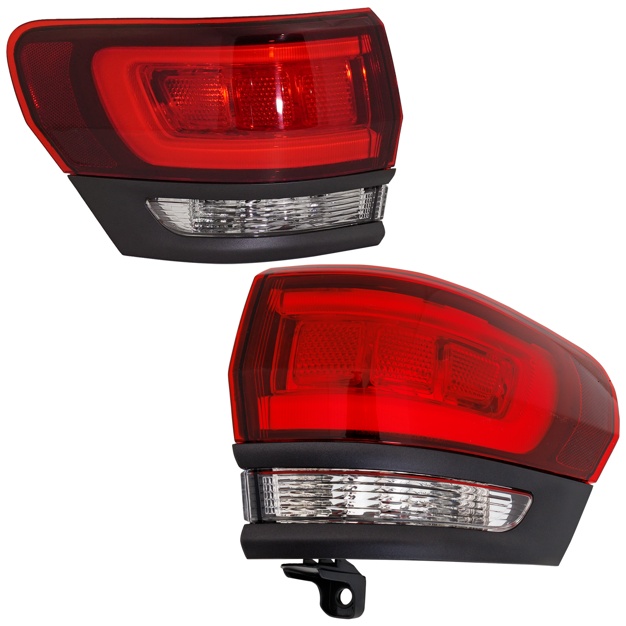 AM GRAND CHEROKEE 14-21 GRAND CHEROKEE WK 22-22 TAIL LAMP RH AND LH Outer Assembly Halogen 80th Anniversary Laredo Limited Overland Summit Models w Granite Trim w o Platinum Insert SKU SET RJ73010023 Partslink CH2804120 CH2805120 OEM 68368394AC 68368395AC