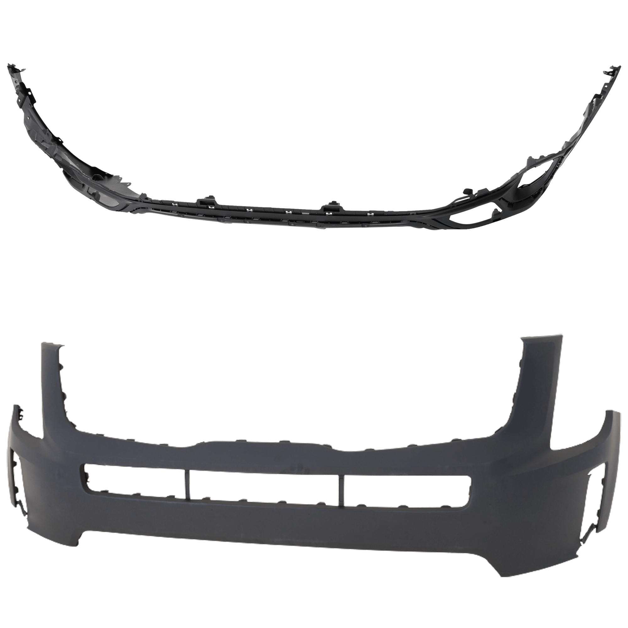 AM TELLURIDE 20-22 FRONT AND REAR BUMPER COVER Front Primed Rear Textured CAPA SKU SET RK01030036PQ A Partslink KI1014106C KI1100227C OEM 86511S9000-86610S9000