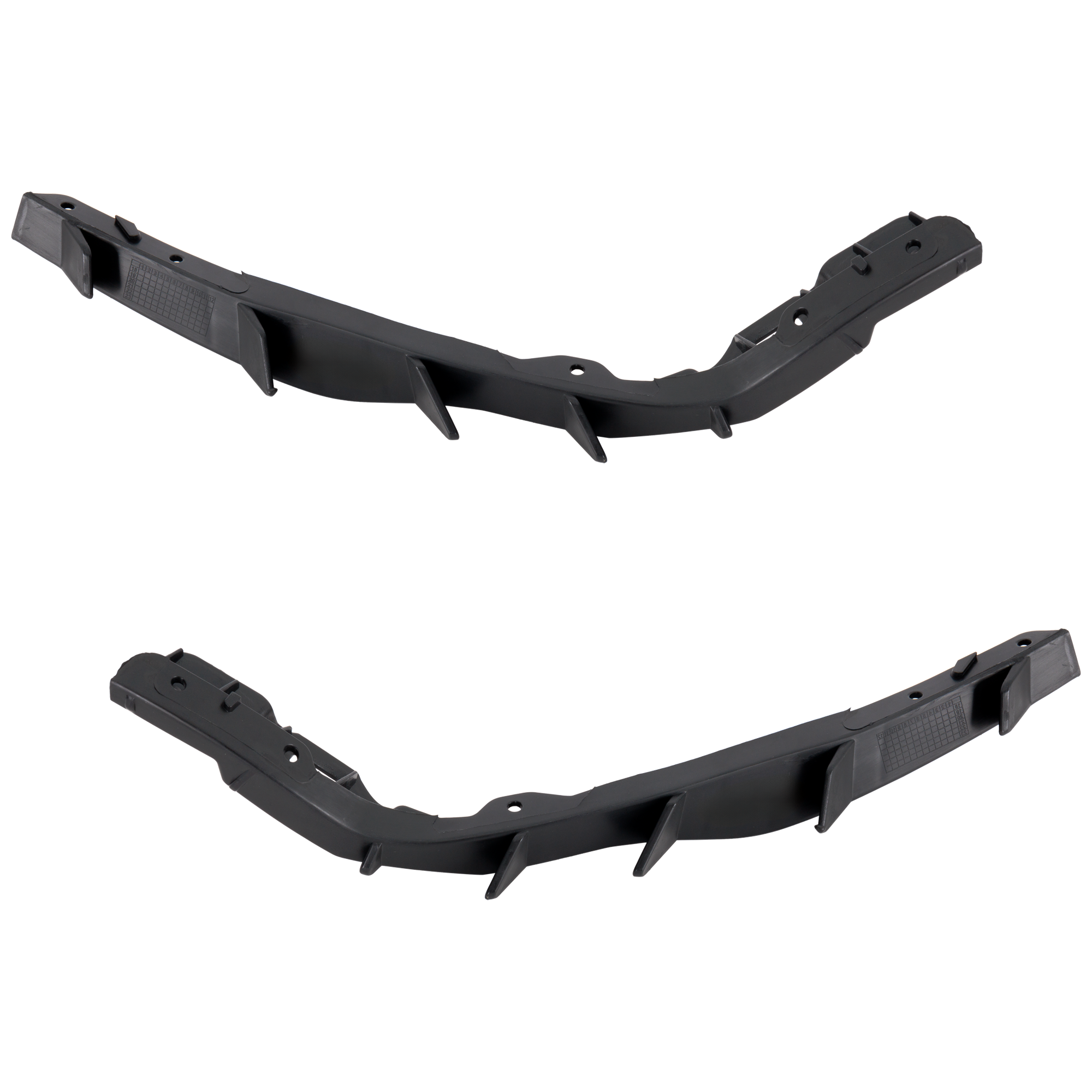 AM RIO 12-15 FRONT BUMPER BRACKET RH AND LH Cover Side Bracket Plastic Hatchback SKU SET RK01310033 Partslink KI1032111 KI1033111 OEM 865811W200-865821W200