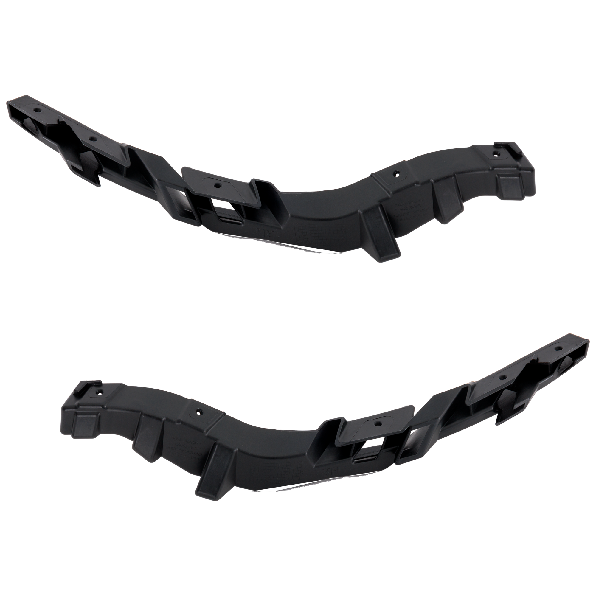 AM RIO 12-15 FRONT BUMPER BRACKET RH AND LH Cover Side Bracket Plastic Sedan SKU SET RK01310035 Partslink KI1032112 KI1033112 OEM 865811W000-865821W000