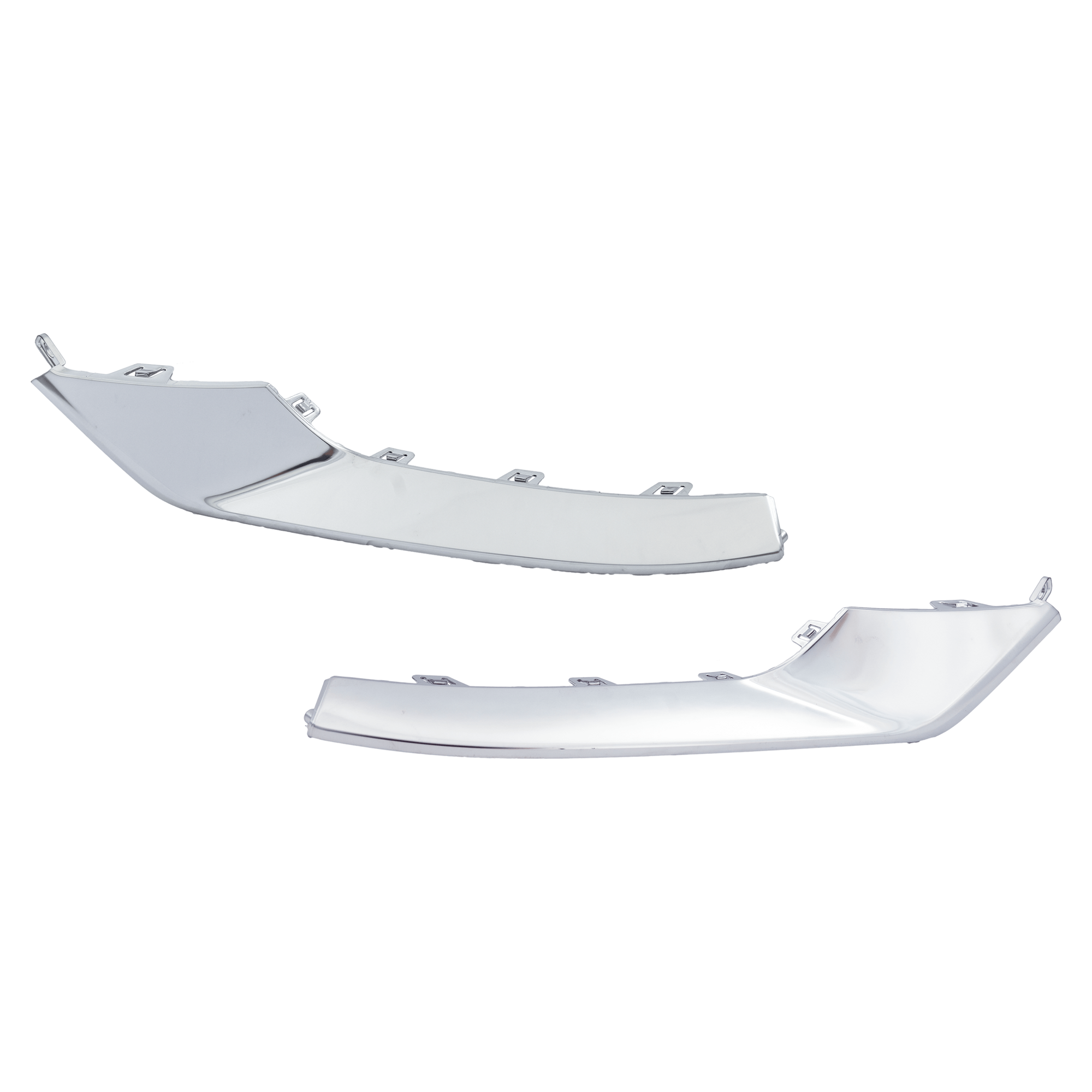 AM CARNIVAL 22-24 FRONT BUMPER MOLDING RH AND LH Side Cover Molding Chrome Plastic SX SX Prestige Models SKU SET RK01590013 Partslink KI1046113 KI1047113 OEM 86595R0020-86596R0020