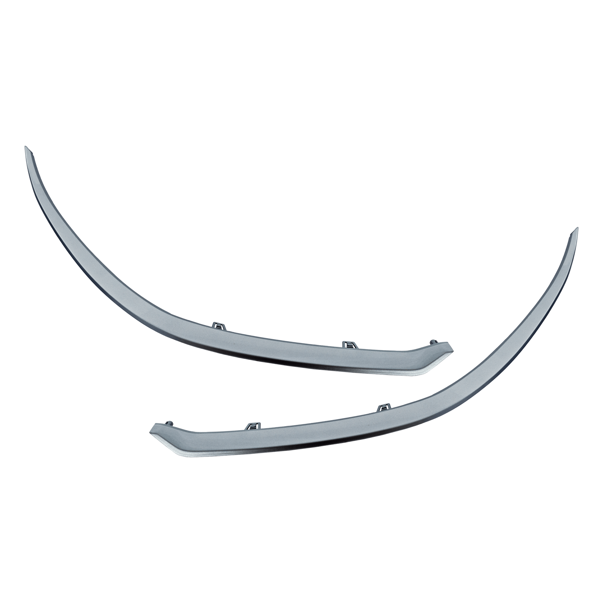 AM FORTE 22-24 FRONT BUMPER MOLDING RH AND LH Cover Garnish Painted Gray FE LX LXS Models Sedan CAPA SKU SET RK01590017Q Partslink KI1046110C KI1047110C OEM 863A7M7500-863A8M7500