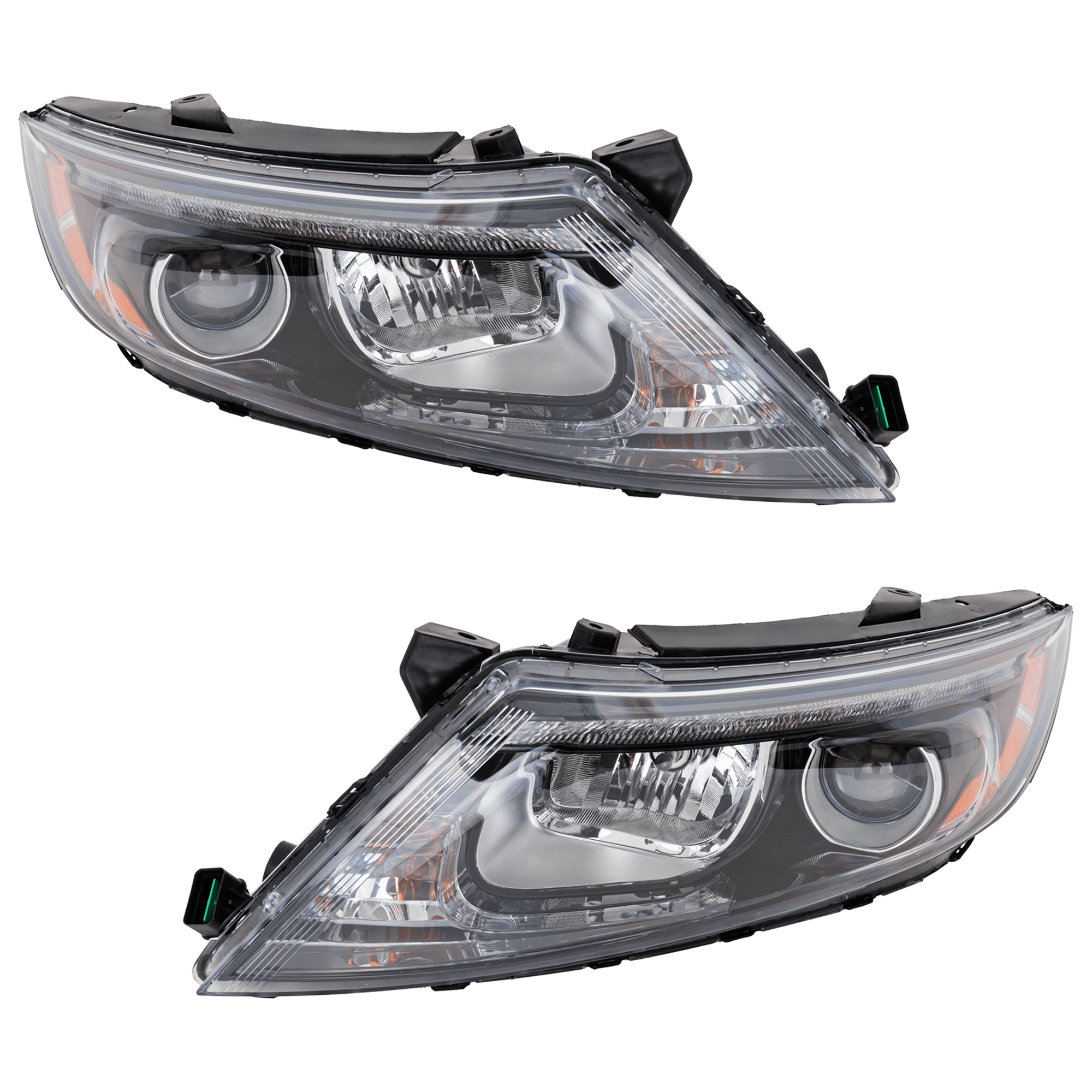 AM OPTIMA 14-15 HEAD LAMP RH AND LH Assembly HID Xenon with HID Kit w DRL Exc. Hybrid Models USA Built Vehicle CAPA SKU SET RK10010001Q Partslink KI2503178C KI2502178C OEM 921022T560-921012T560