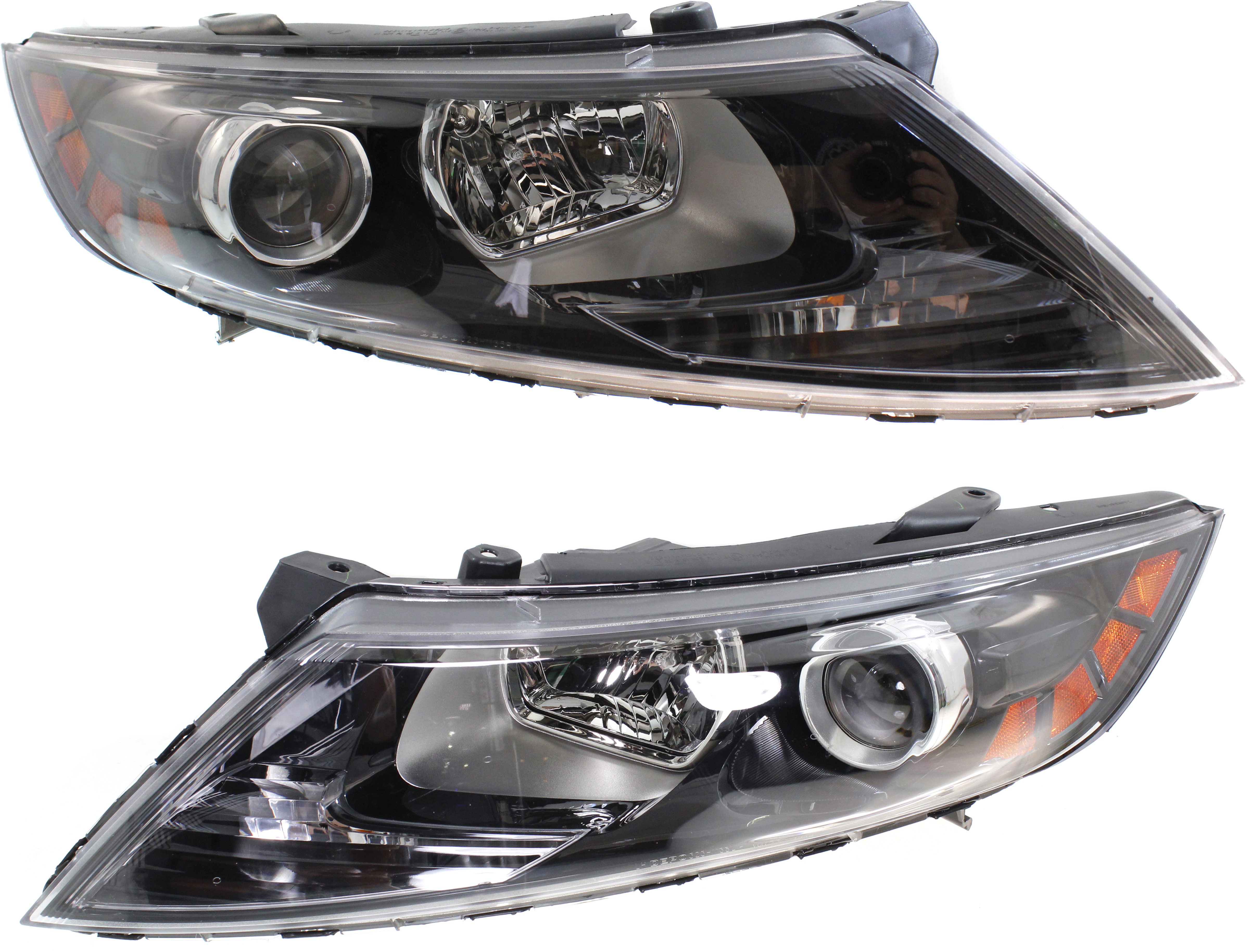 AM OPTIMA 11-11 HEAD LAMP RH AND LH Assembly Halogen Exc. Hybrid Model Korea Built To 12-6-10 SKU SET RK10010003 Partslink KI2503146 KI2502146 OEM 921022T100-921012T100
